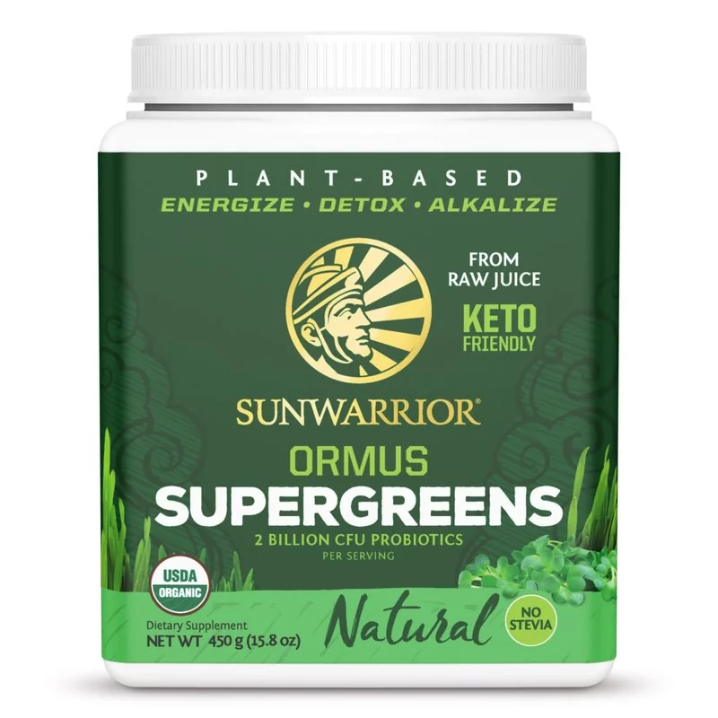 Sunwarrior Ormus Super Greens, 226 g Dose, Natural Sunwarrior Ormus Super Greens, 226 g Dose, Natural
