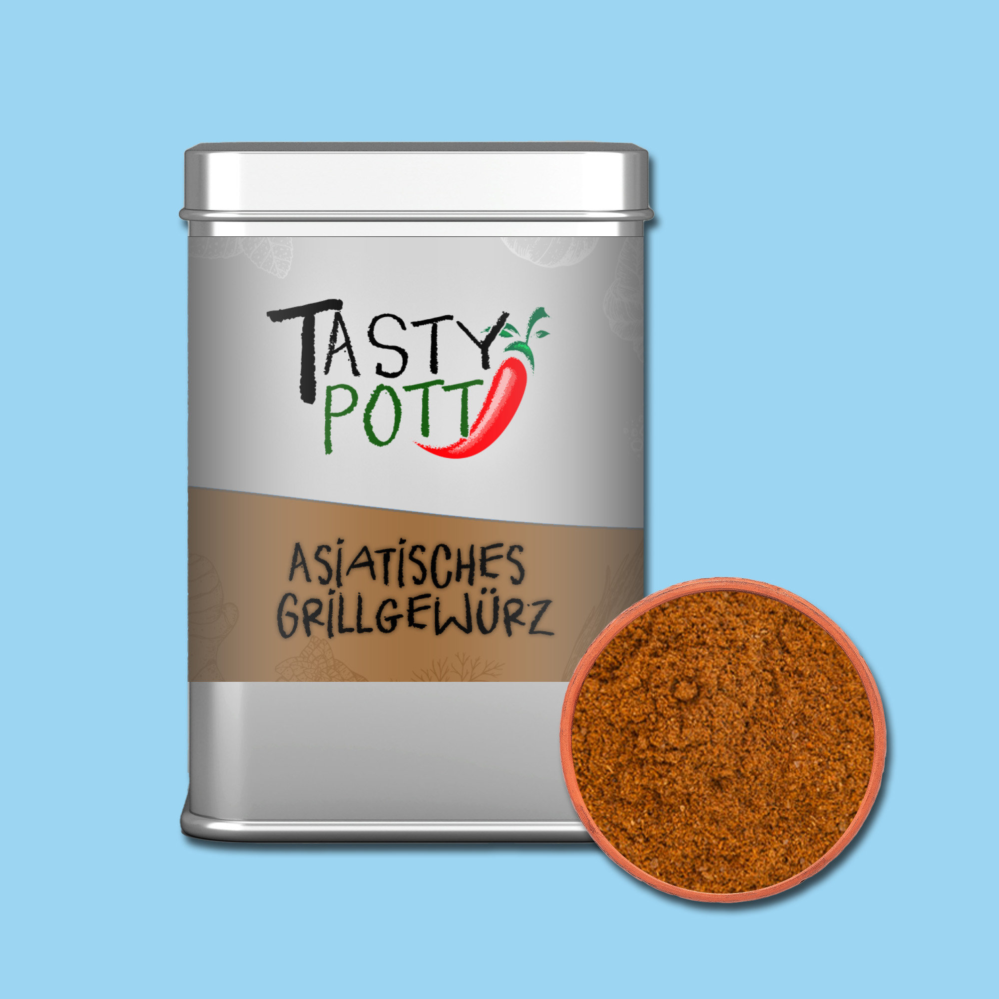 Asia Gewürz 70g Dose - Typisch asiatische Gewürze von Tasty Pott