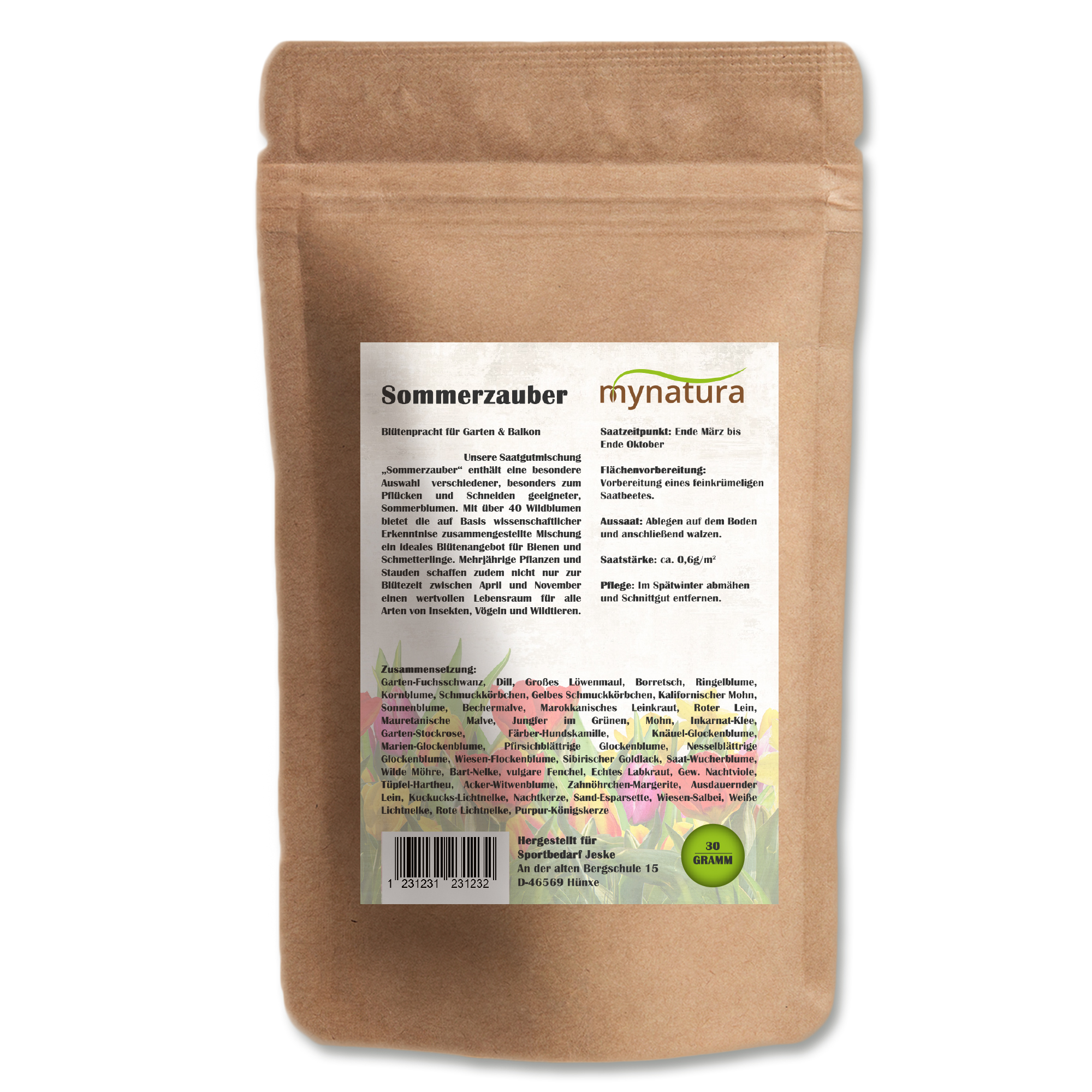 Mynatura Sommerzauber Blühwiese Selberpflücken und Verschenken (30g)