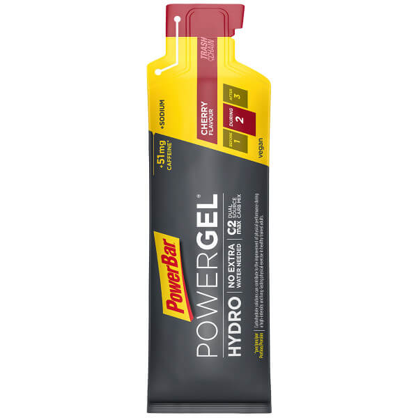 PowerBar PowerGel Hydro 24x67ml - High Carb Energie Gel + C2MAX + Natrium + 51mg Koffein