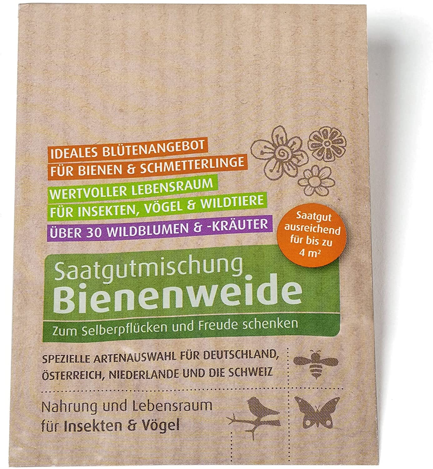 Biobalu Bienenweide - Zum Selberpflücken und Freude schenken 100x 4g Biobalu Bienenweide - Zum Selberpflücken und Freude schenken 100x 4g