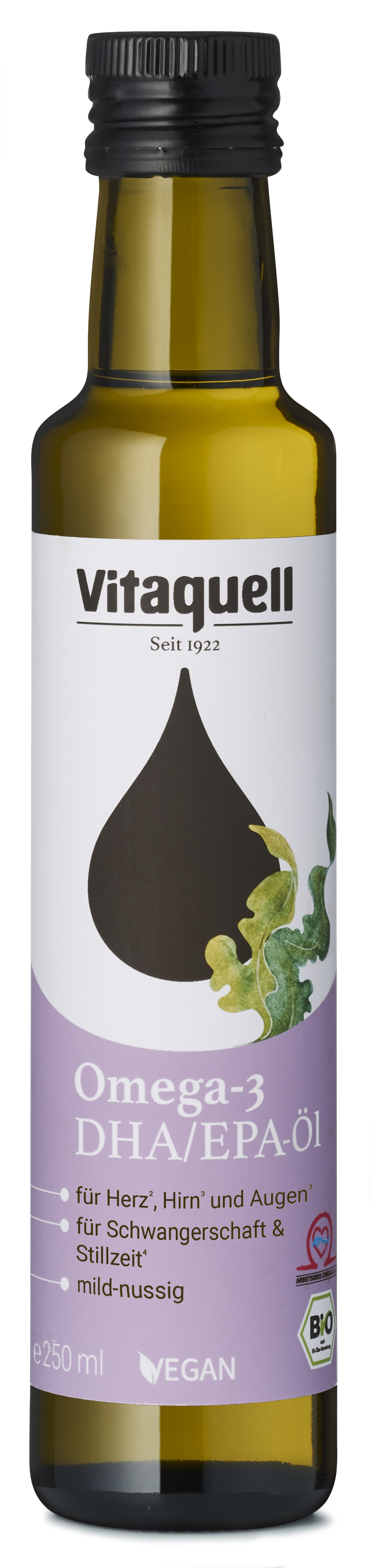 Vitaquell Omega 3 DHA Öl Bio, 250 ml Vitaquell Omega 3 DHA Öl Bio, 250 ml