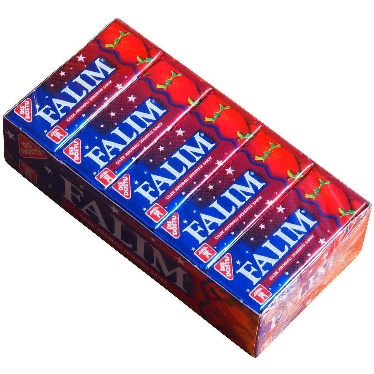 Falim Kaugummi mit Erdbeeraroma (20x5Stück) Falim Kaugummi mit Erdbeeraroma (20x5Stück)