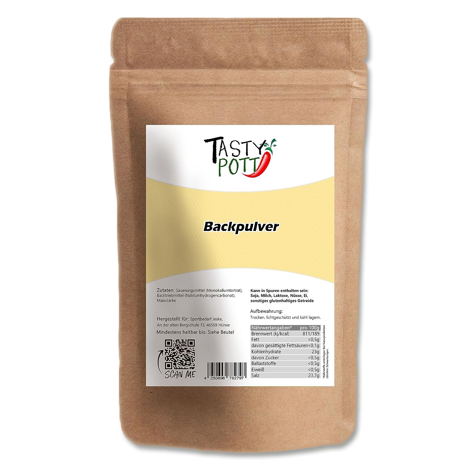 Backpulver 500g Beutel von Tasty Pott