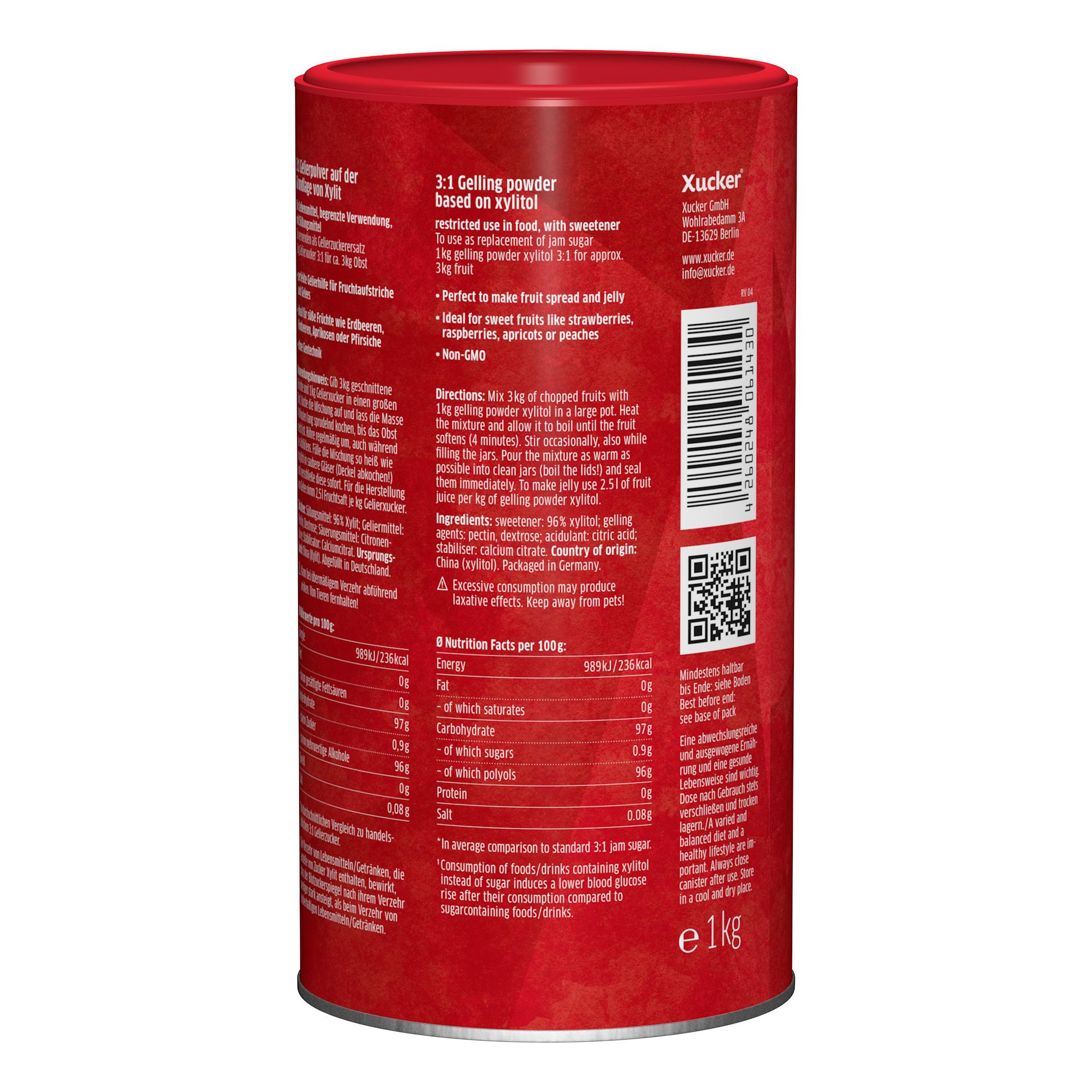 Xucker 3:1 Gelierxucker mit Xylit 1kg