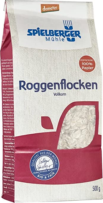 Spielberger Bio Roggenflocken, demeter (1 x 500 g) Spielberger Bio Roggenflocken, demeter (1 x 500 g)