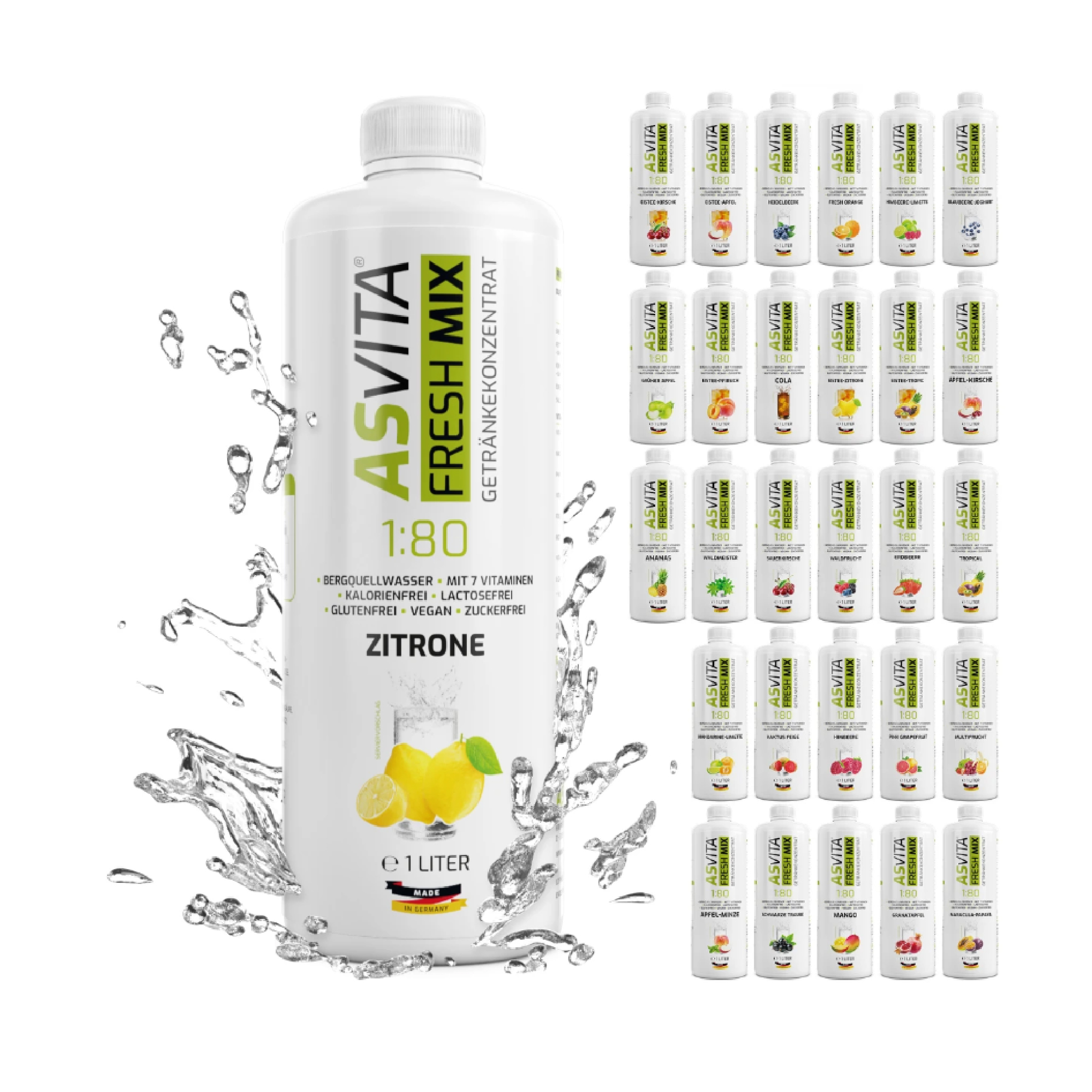 AsVita Fresh Mix 1:80 - 1 Liter  Flasche AsVita Fresh Mix 1:80 - 1 Liter  Flasche