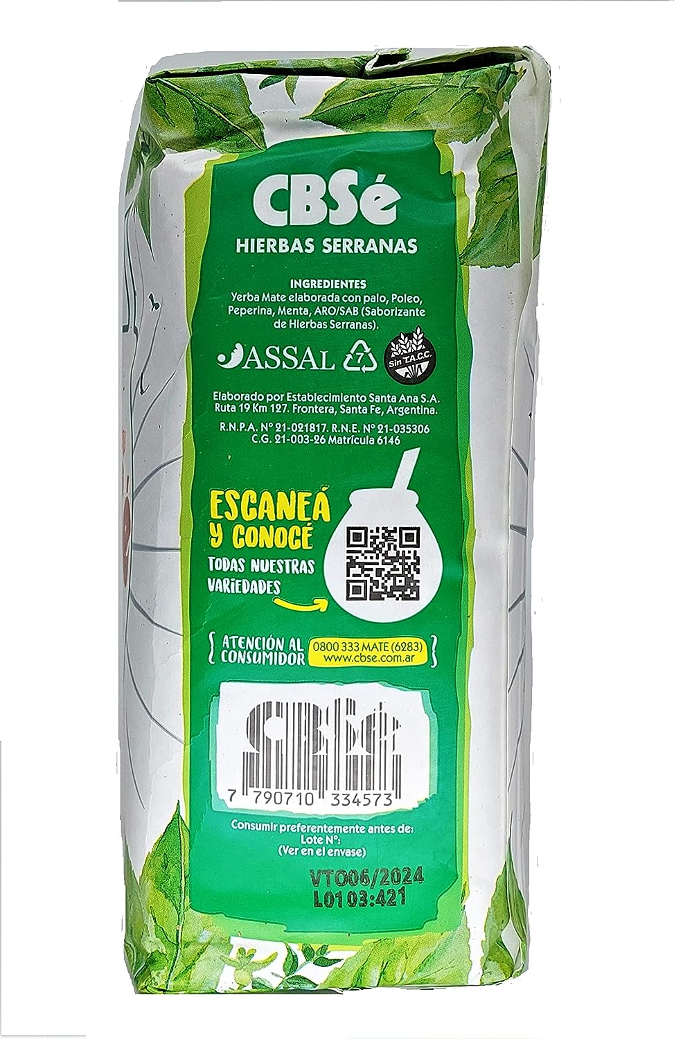 CBSé - Hierbas Serranas - Mate Tee aus Argentinien 1kg CBSé - Hierbas Serranas - Mate Tee aus Argentinien 1kg