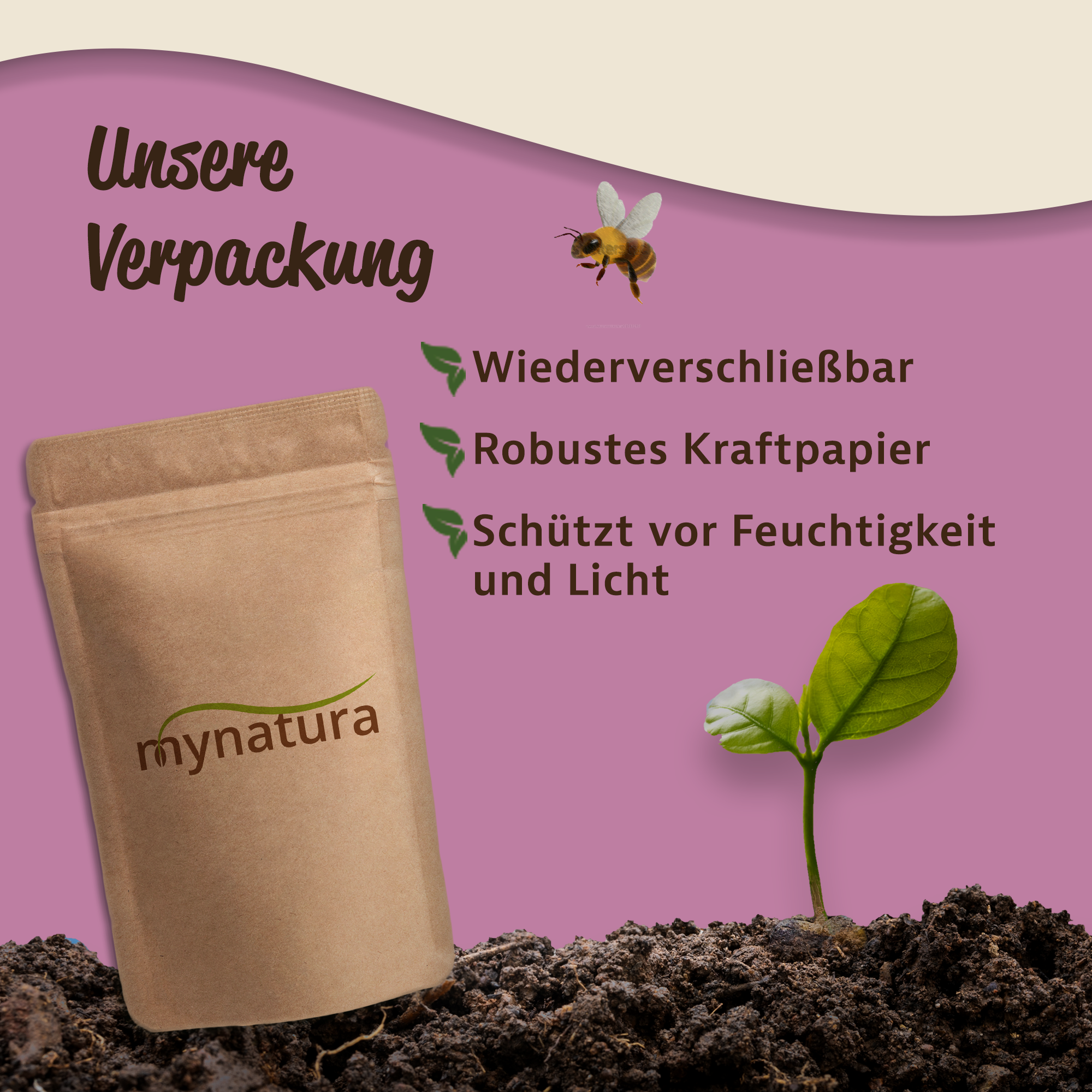 Mynatura Bienenweide für den Halbschatten und Schattenbereich 50g Mynatura Bienenweide für den Halbschatten und Schattenbereich 50g