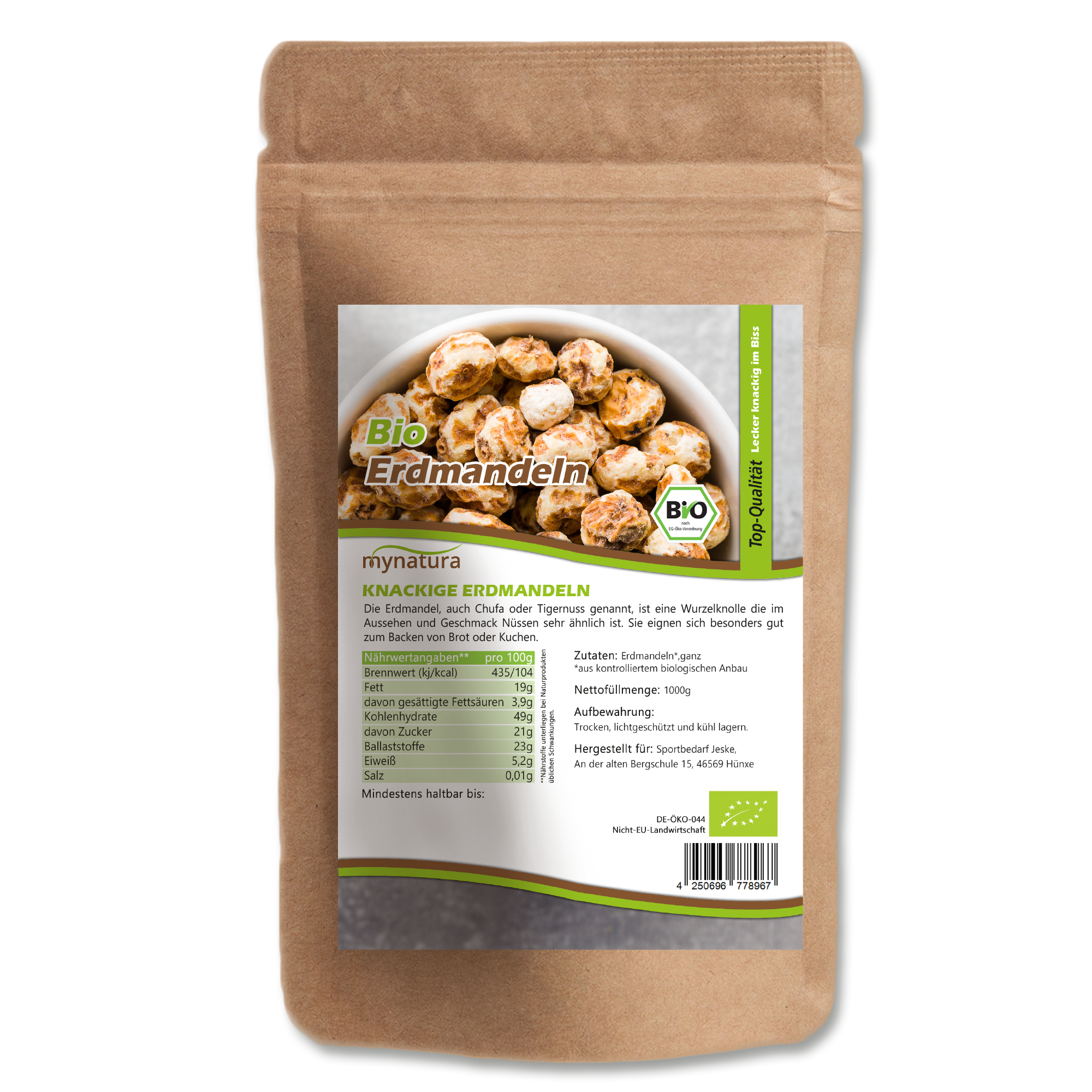 Mynatura Bio Erdmandeln | ganze Nuss