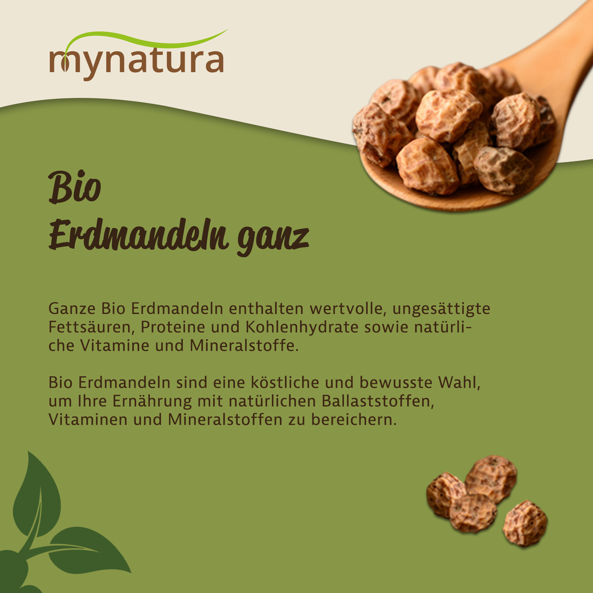 Mynatura Bio Erdmandeln | ganze Nuss