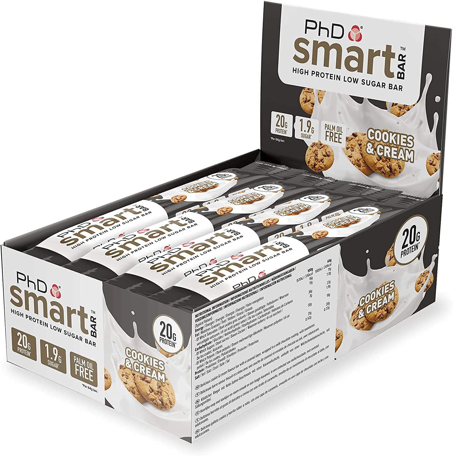 PhD Smart Bar Proteinriegel 12 x 64g