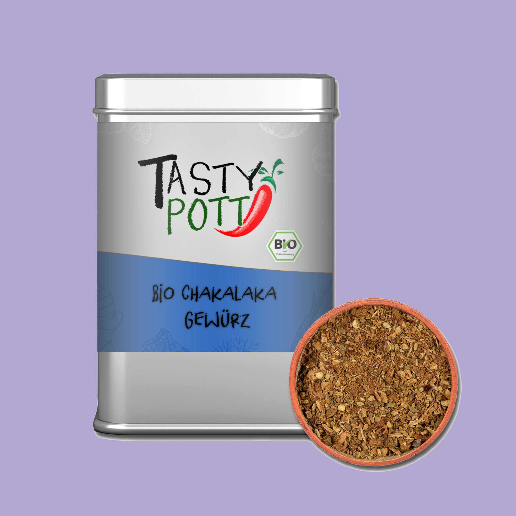 Bio Chakalaka Gewürz - Gewürzmischung - 100g Dose von Tasty Pott Bio Chakalaka Gewürz - Gewürzmischung - 100g Dose von Tasty Pott