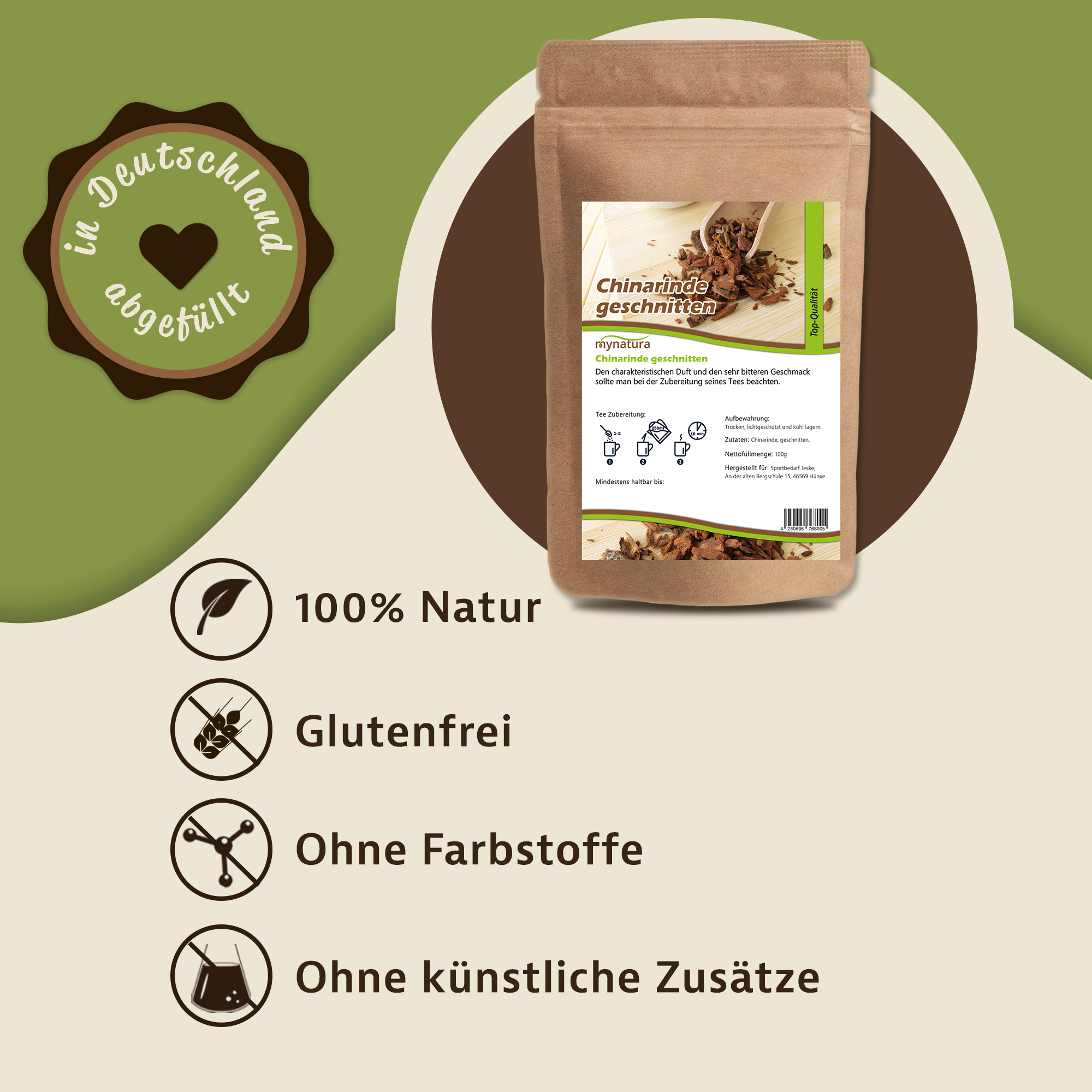 Mynatura Chinarinde – geschnitten 250g