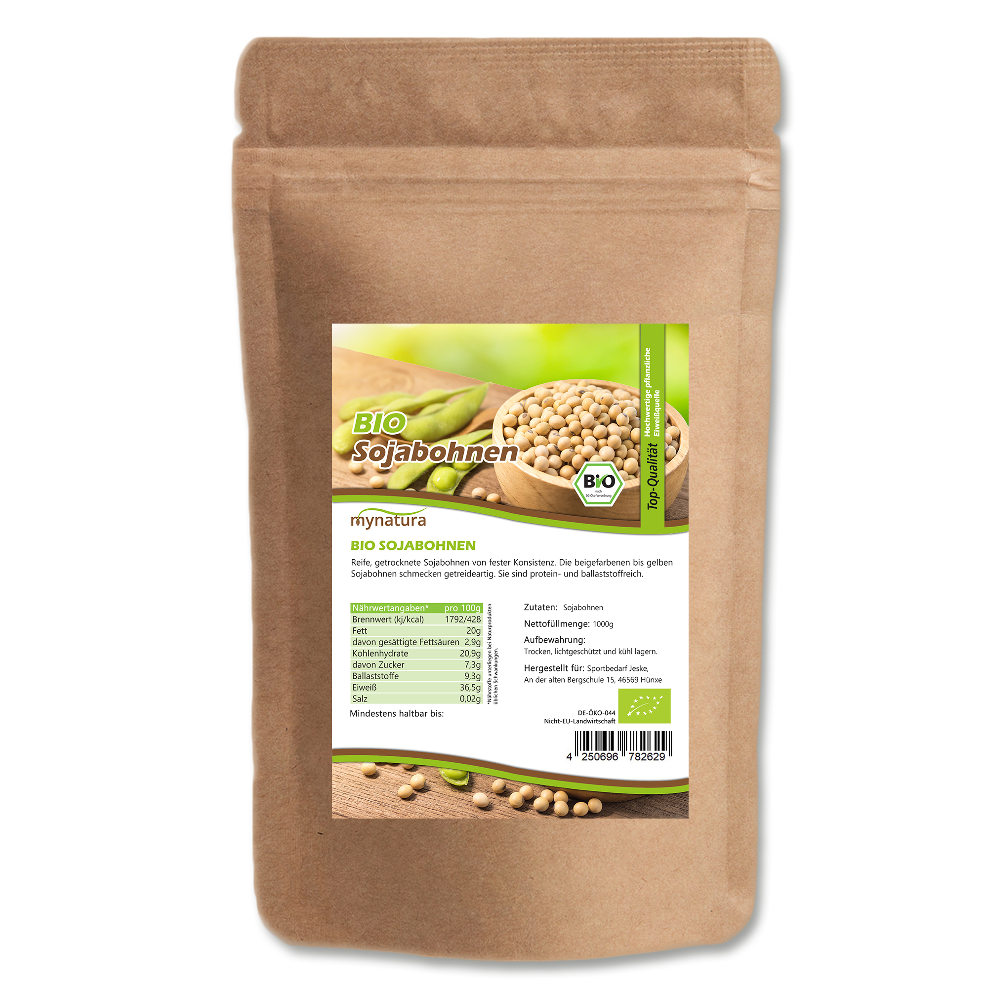 Mynatura Bio Sojabohnen – natürliche Proteinquelle & veganes Superfood in höchster Bioqualität Mynatura Bio Sojabohnen – natürliche Proteinquelle & veganes Superfood in höchster Bioqualität