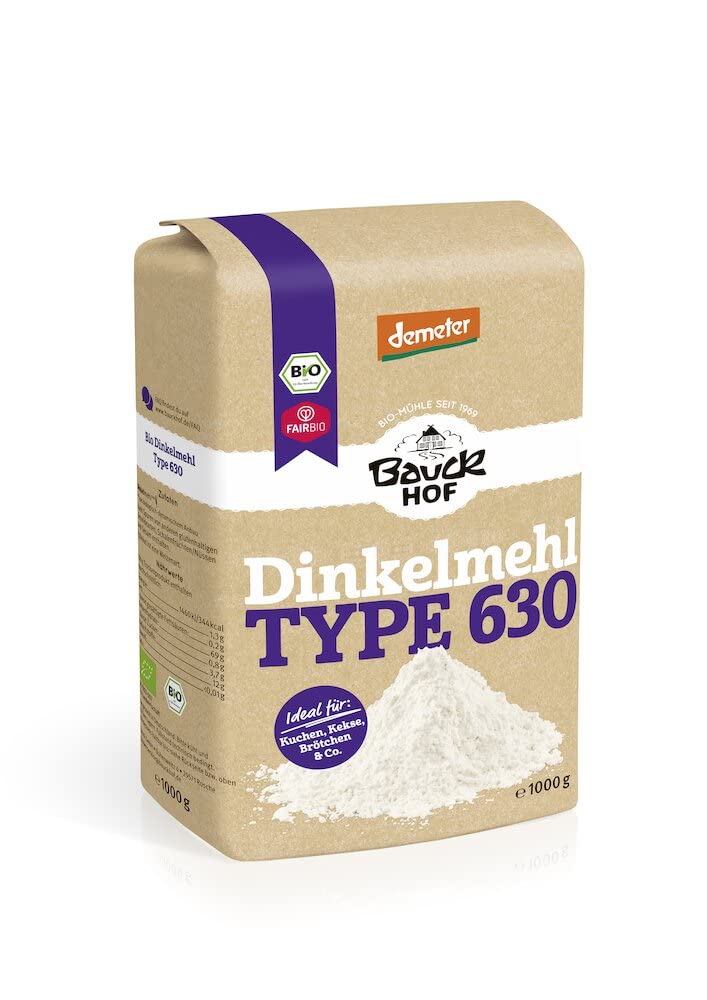 Bauckhof Bio Dinkelmehl Type 630 hell Demeter (1000g) Bauckhof Bio Dinkelmehl Type 630 hell Demeter (1000g)