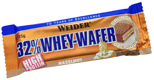 Weider 32% Whey-Wafer (24 x 35g Riegel Box)