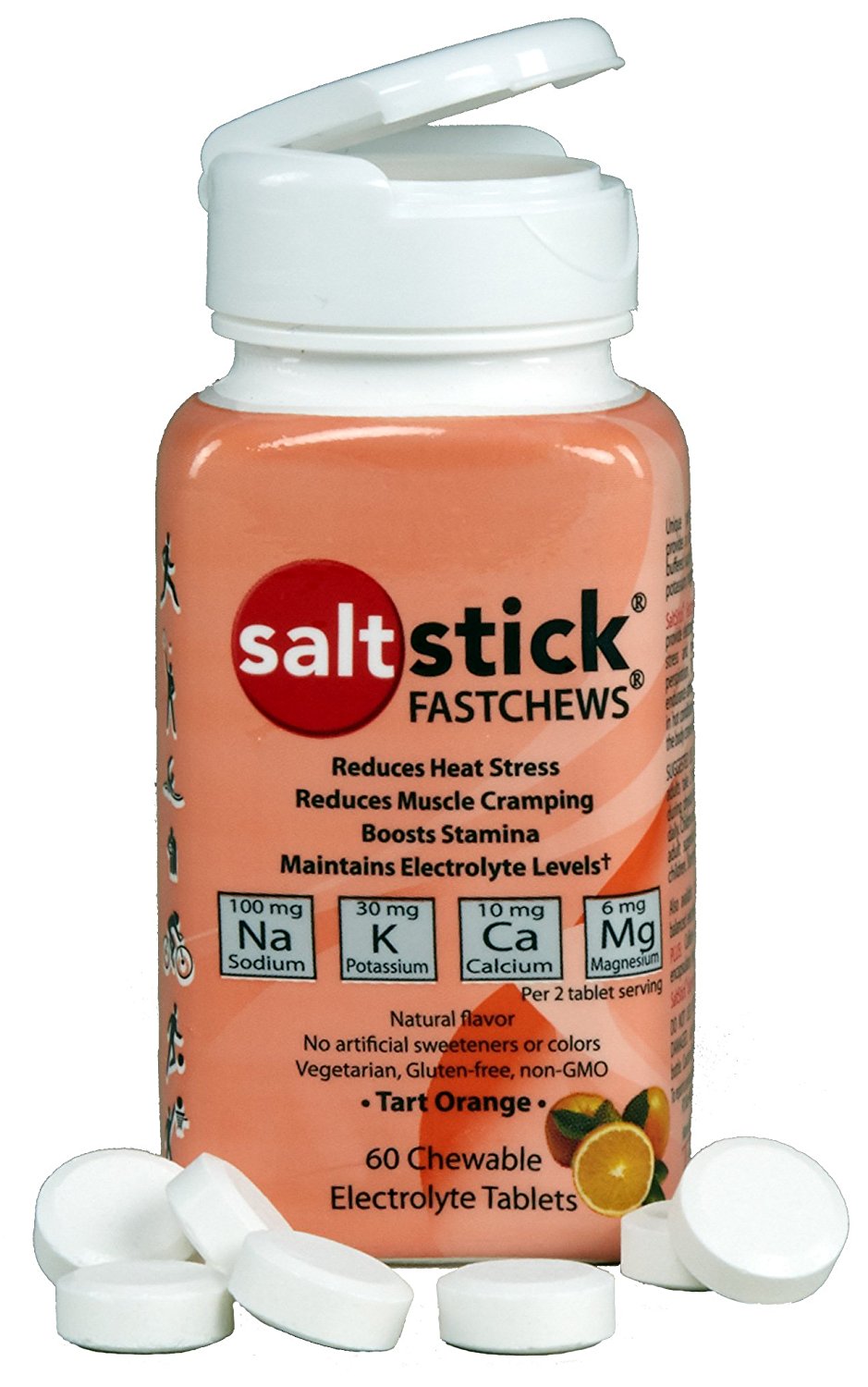 SaltStick Fast Chews Elektrolyt-Kautabletten Dose 96g (60 Kautabletten)