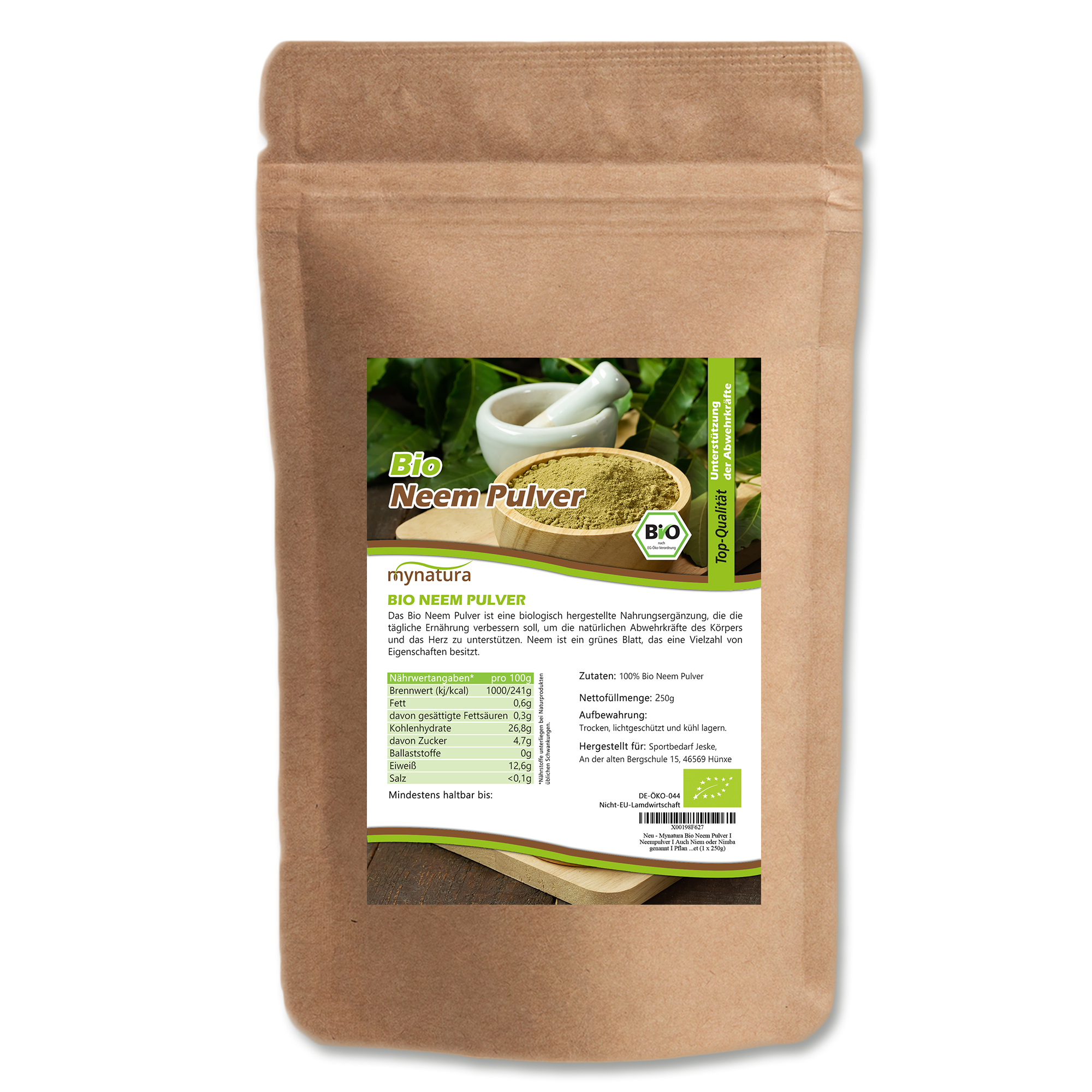 Bio Neem Pulver – Vielseitig für Hautpflege, Haarpflege, Zahnpflege & Pflanzenanwendungen 0,25Kg Bio Neem Pulver – Vielseitig für Hautpflege, Haarpflege, Zahnpflege & Pflanzenanwendungen 0,25Kg