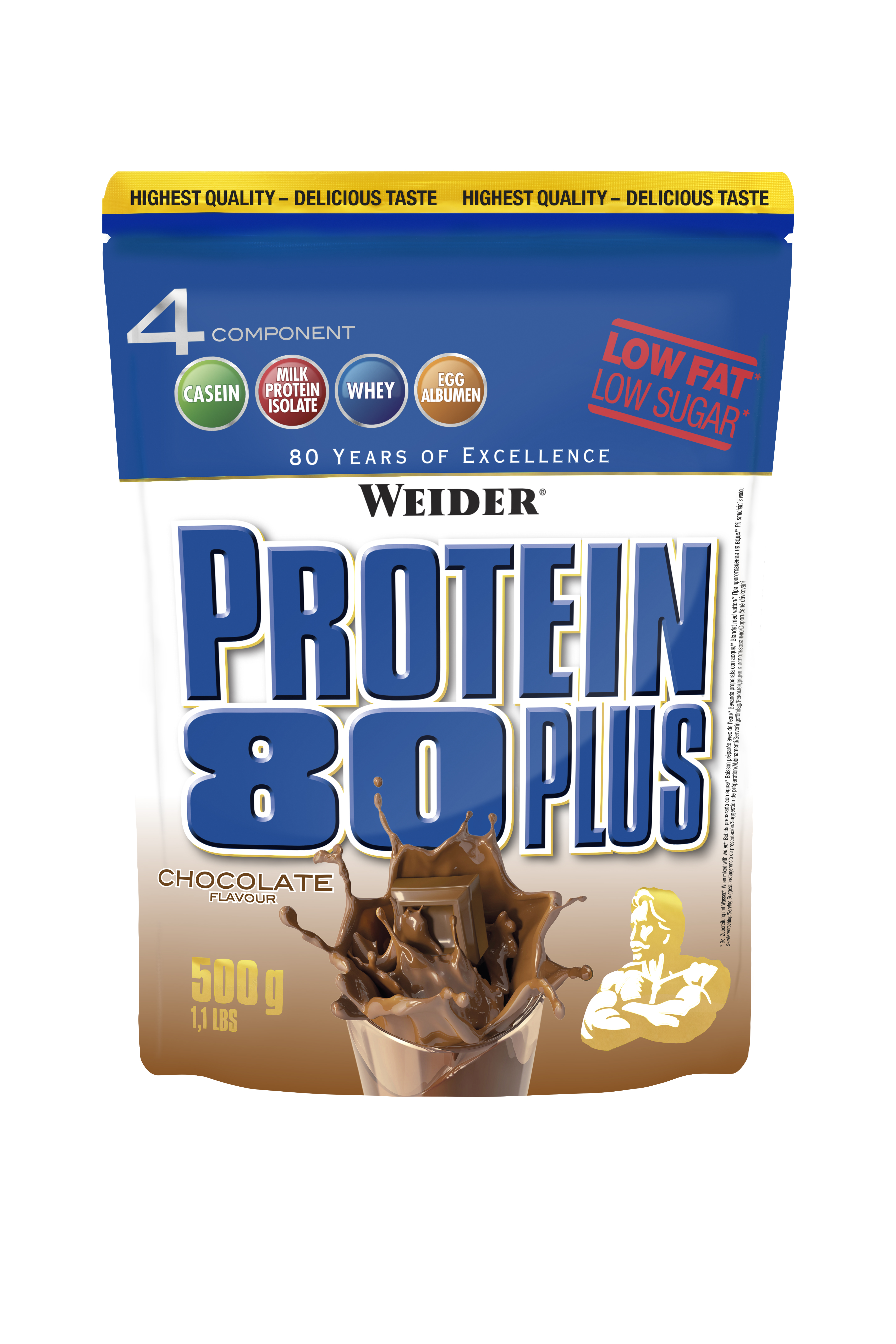 Weider Protein 80 Plus | Whey-Egg-Eiweiß | 2x 500g