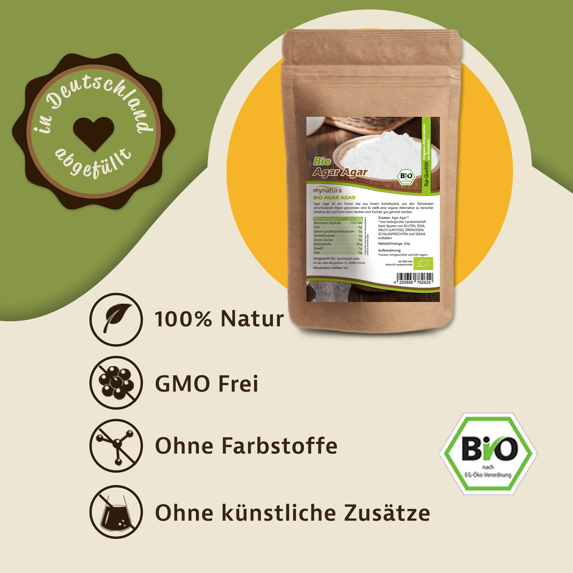Agar Agar – Pflanzliches Geliermittel & vegane Alternative zu Gelatine | Mynatura Agar Agar – Pflanzliches Geliermittel & vegane Alternative zu Gelatine | Mynatura
