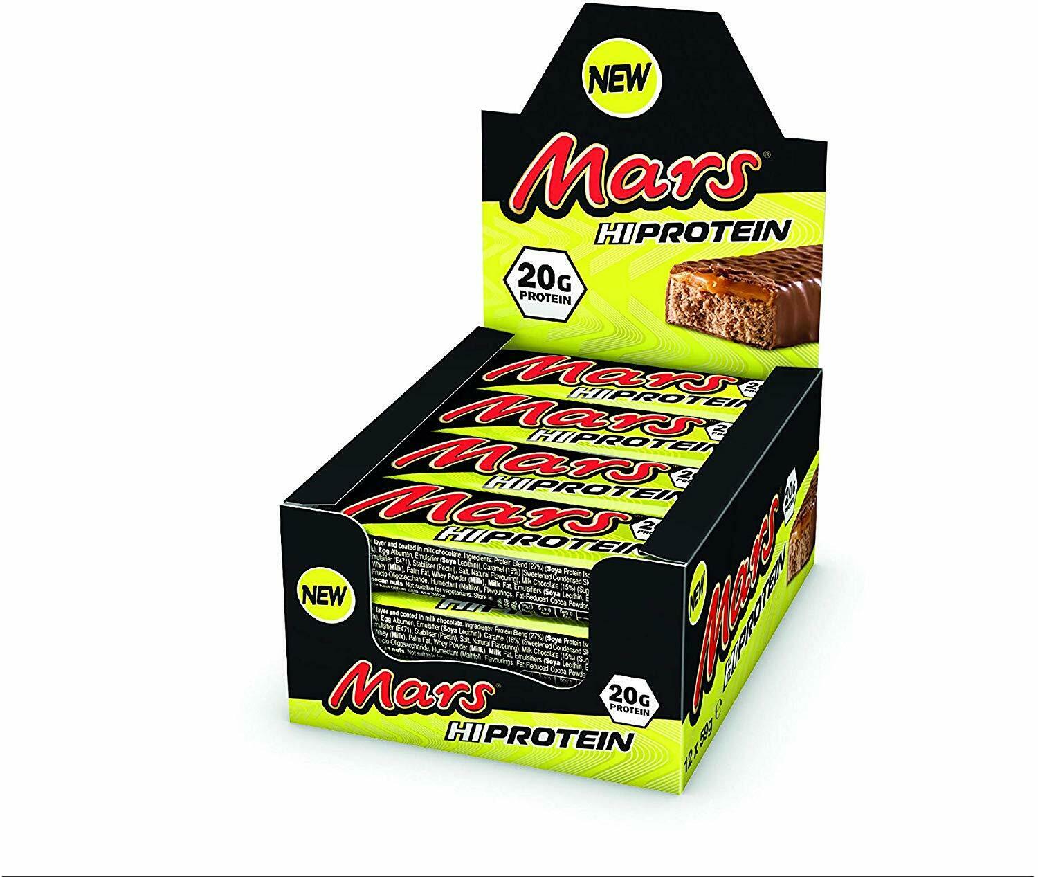 Mars Hi Protein Riegel 12x59g, 20g Protein Mars Hi Protein Riegel 12x59g, 20g Protein