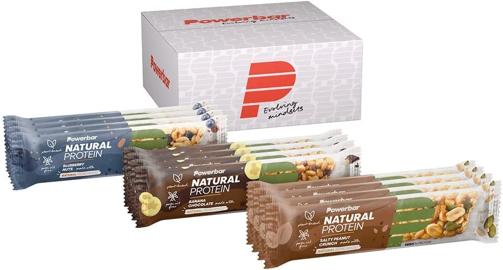 Powerbar Natural Protein Multiflavour Box 12x40g - Vegane Protein Riegel + Natürliche Zutaten Powerbar Natural Protein Multiflavour Box 12x40g - Vegane Protein Riegel + Natürliche Zutaten