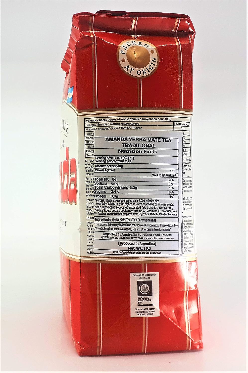 Amanda Mate Tee Yerba Mate - 3x1kg Amanda Mate Tee Yerba Mate - 3x1kg