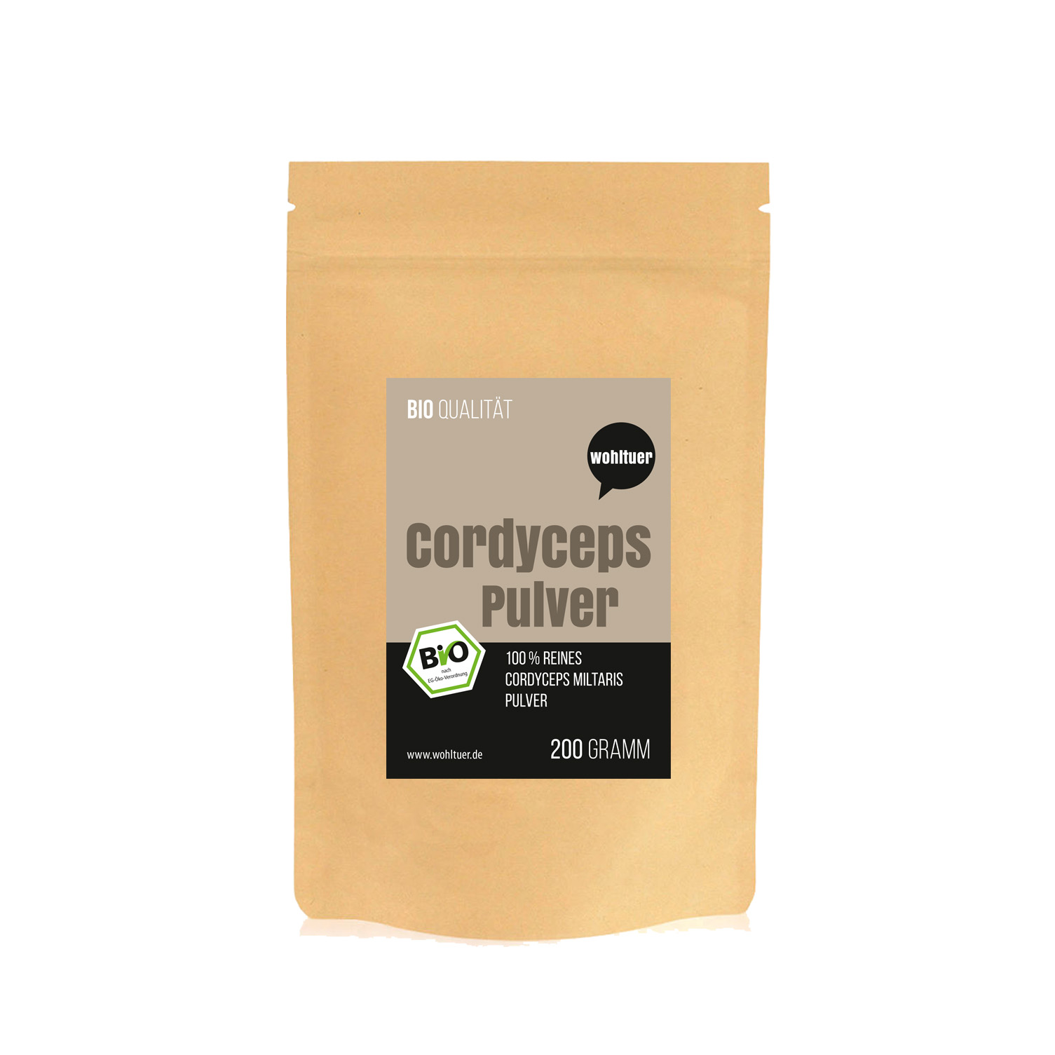 Wohltuer Bio Cordyceps Pulver Vitalpilz mineralstoffreiche  200g Wohltuer Bio Cordyceps Pulver Vitalpilz mineralstoffreiche  200g