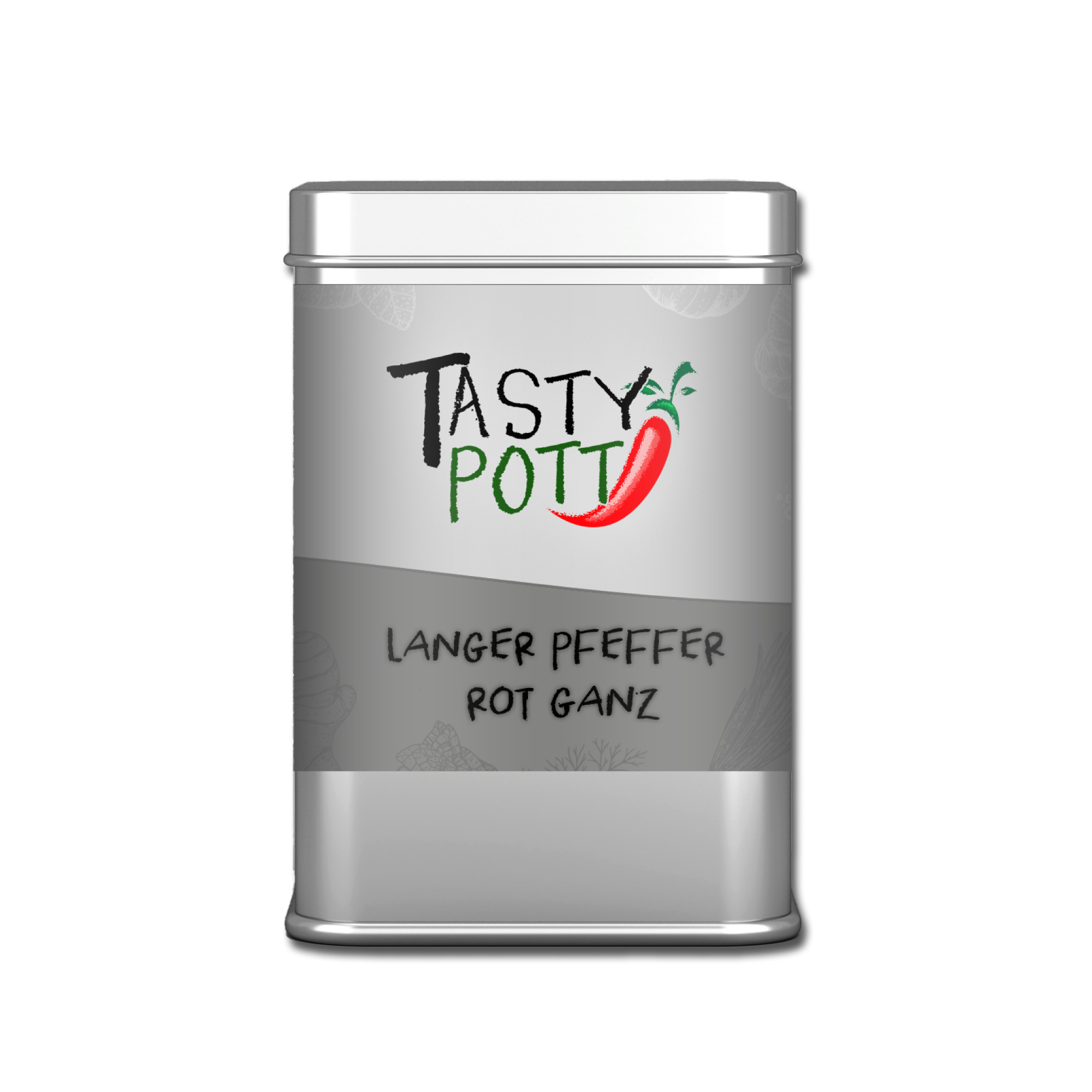 Langer Pfeffer - Rot - 70g Dose von Tasty Pott Langer Pfeffer - Rot - 70g Dose von Tasty Pott