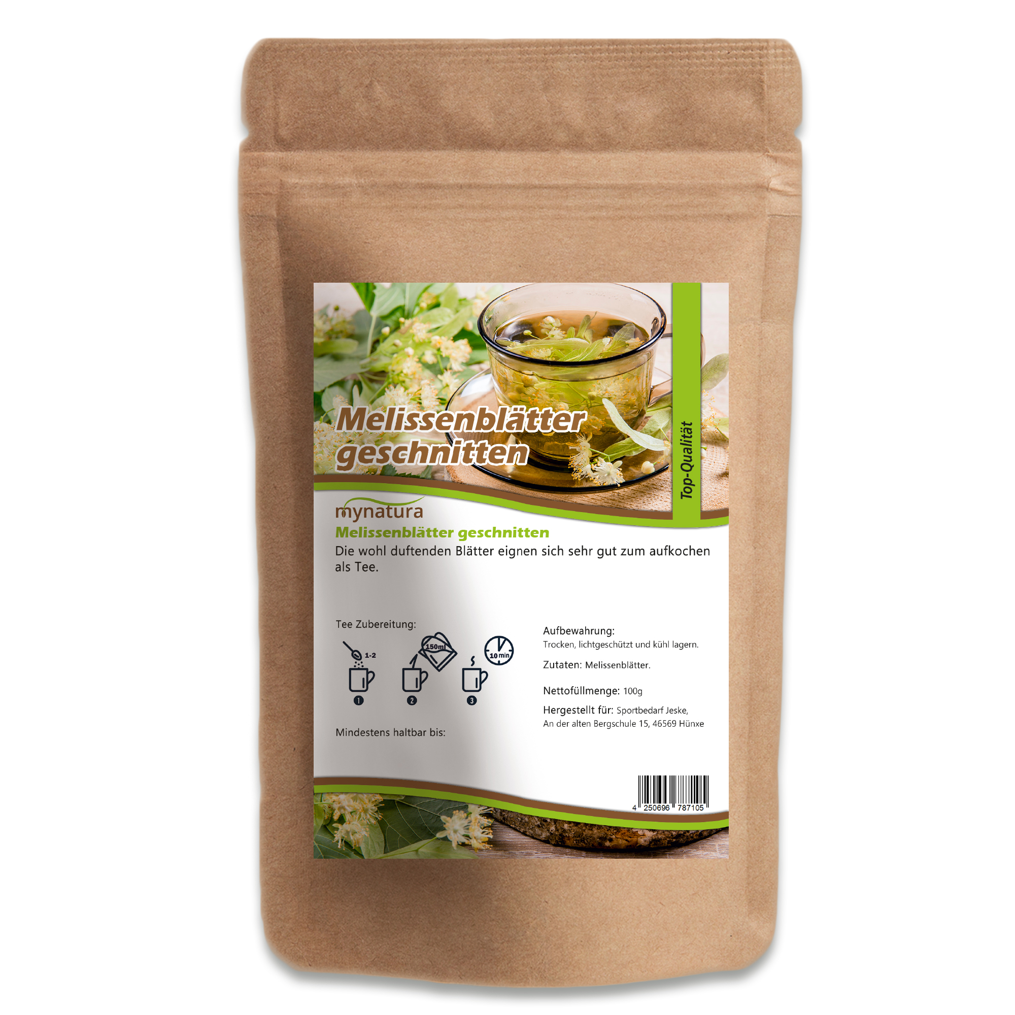 Melissenblätter getrocknet & geschnitten von mynatura – naturrein und aromatisch als Tee oder Kräuterzutat 100g Melissenblätter getrocknet & geschnitten von mynatura – naturrein und aromatisch als Tee oder Kräuterzutat 100g