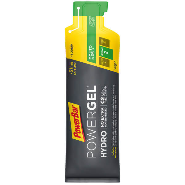 PowerBar PowerGel Hydro 24x67ml - High Carb Energie Gel + C2MAX + Natrium + 51mg Koffein