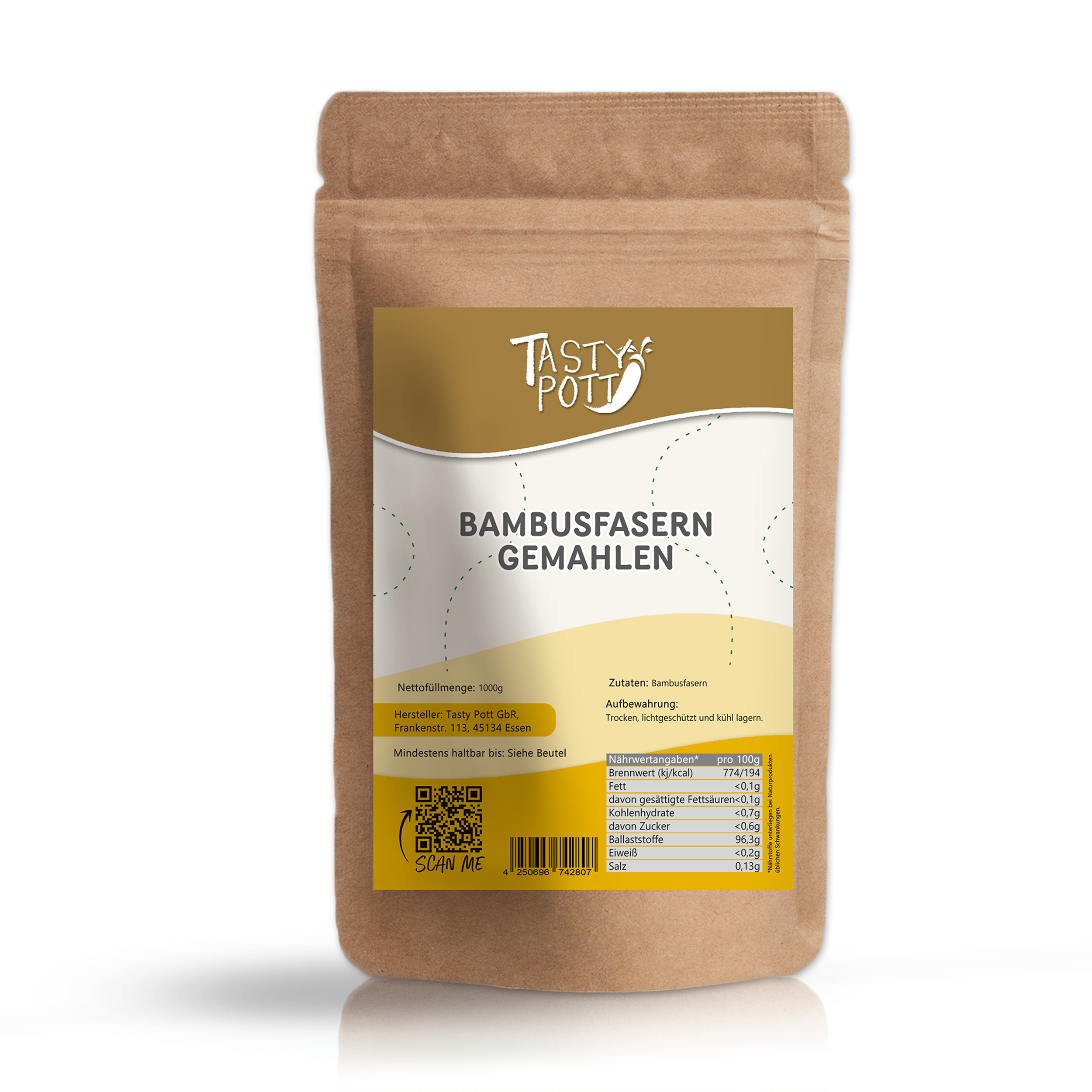Bambusfasern gemahlen 1kg