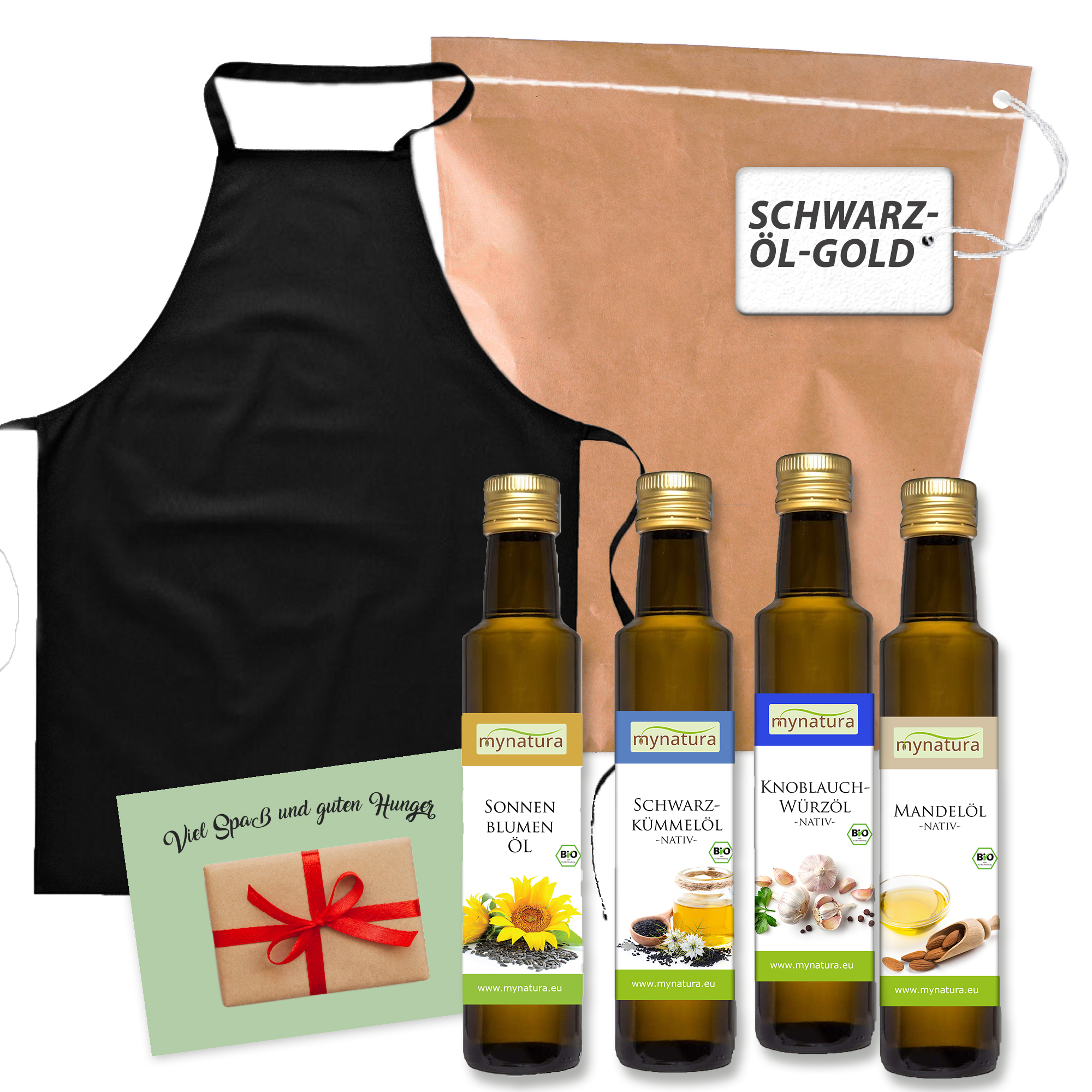 Mynatura Schwarz Öl Gold-Set - Hochwertige Speiseöle Mynatura Schwarz Öl Gold-Set - Hochwertige Speiseöle