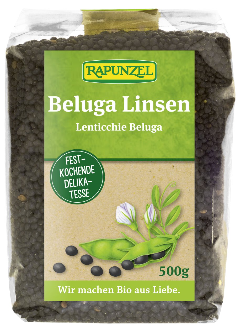 Rapunzel Belugalinsen (500g)-Bio Rapunzel Belugalinsen (500g)-Bio