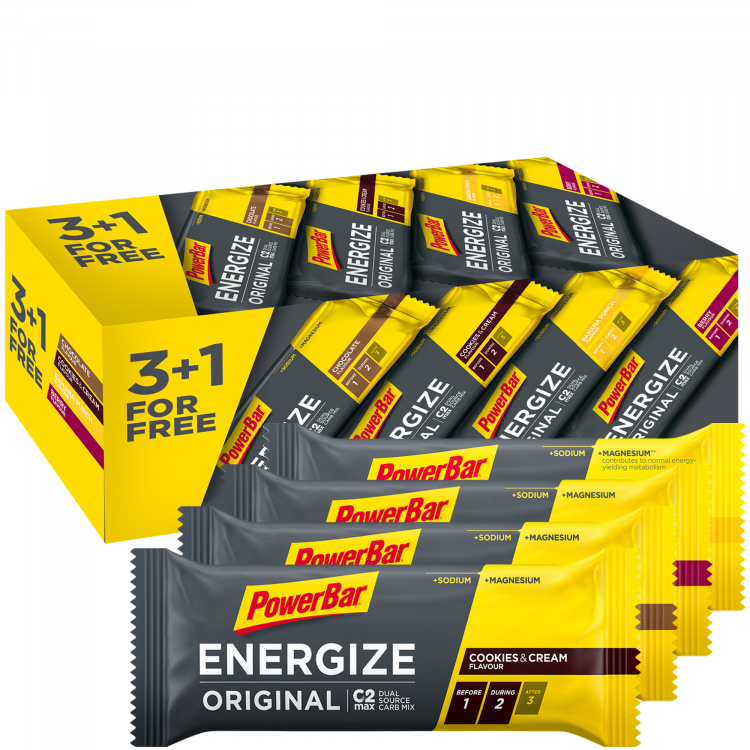 Powerbar Energize Original 3+1 Riegel Box, multiflavor Powerbar Energize Original 3+1 Riegel Box, multiflavor