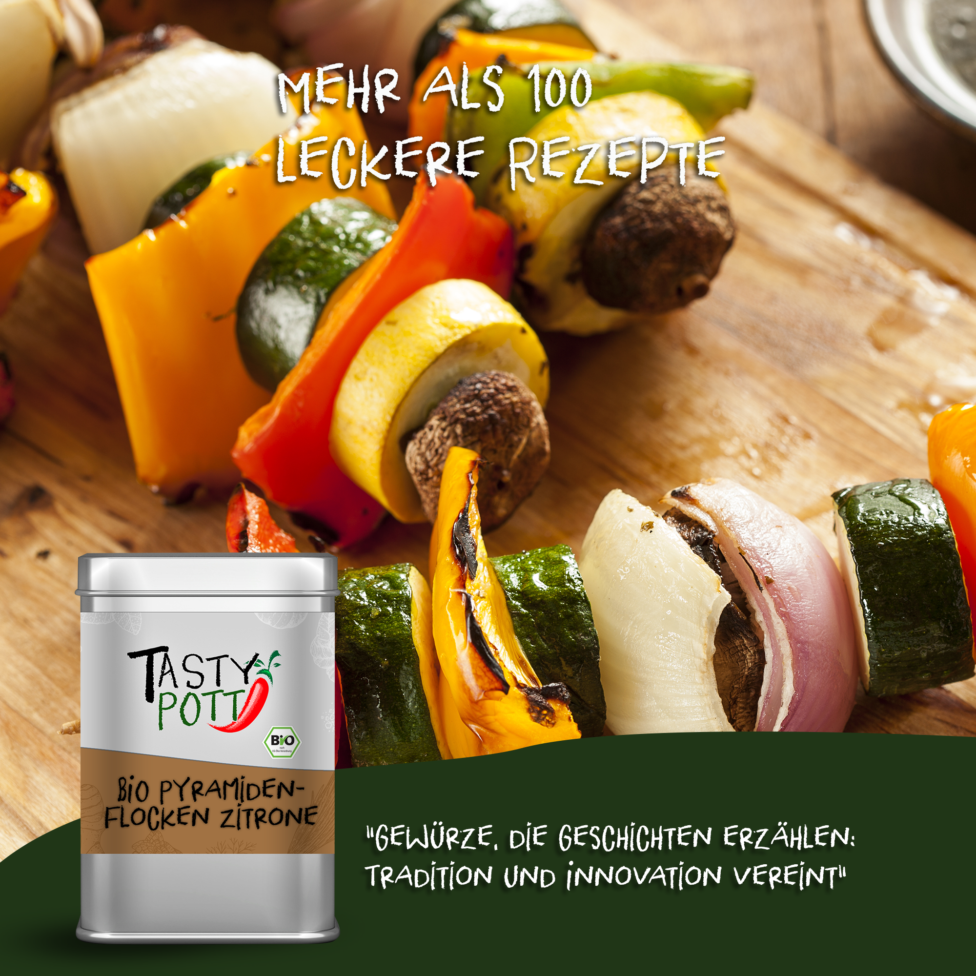 Bio Pyramidenflocken Zitrone 85g