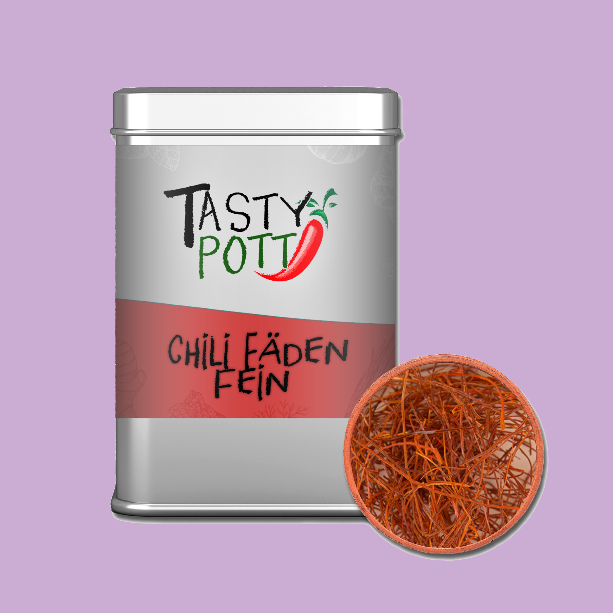 Tasty Pott Chili Fäden fein 10g Dose
