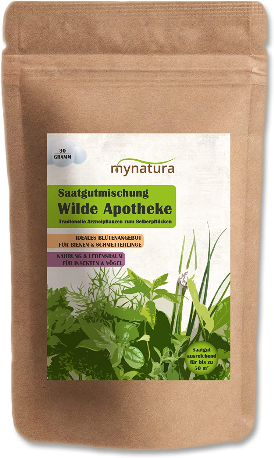 Mynatura Wilde Apotheke traditionelle Arzneipflanzen zum Selberpflücken Saatgut (30g) Mynatura Wilde Apotheke traditionelle Arzneipflanzen zum Selberpflücken Saatgut (30g)