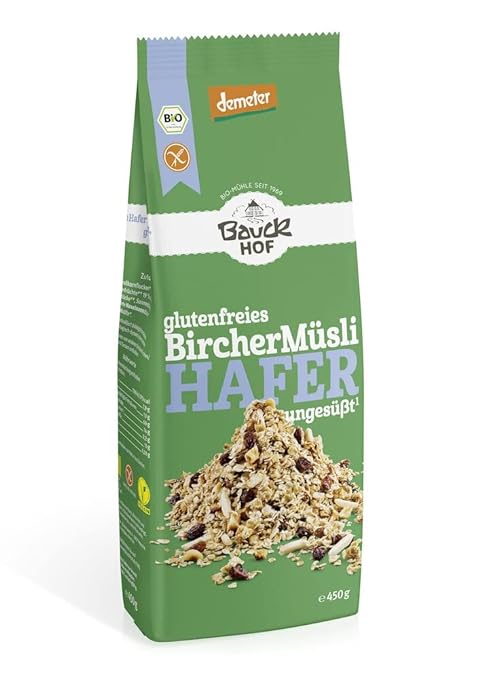 Bauckhof Bio Hafer Müsli Bircher glutenfrei Dem (2x450g) Bauckhof Bio Hafer Müsli Bircher glutenfrei Dem (2x450g)