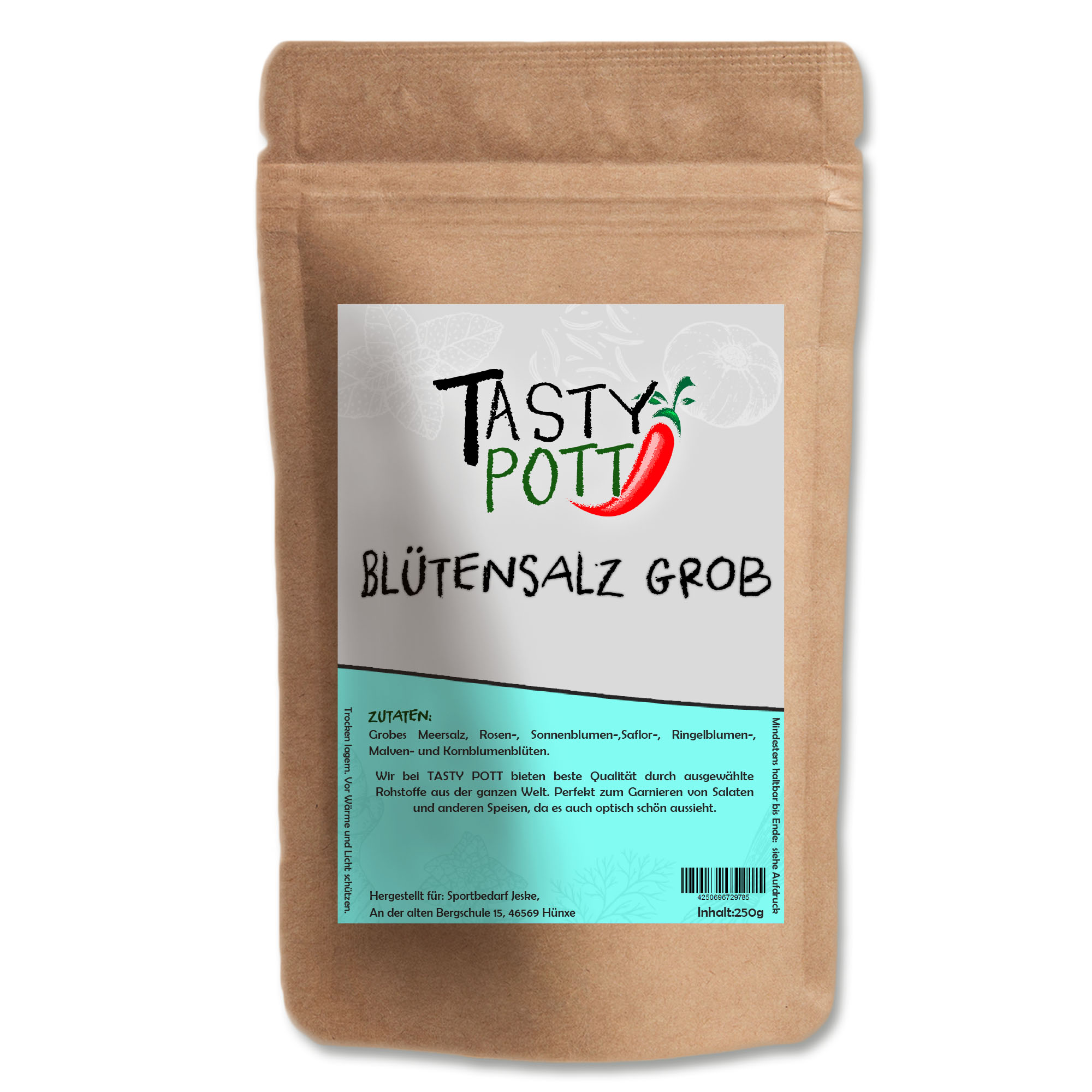 Tasty Pott Grobes Blütensalz - Salzmischung 30g Beutel