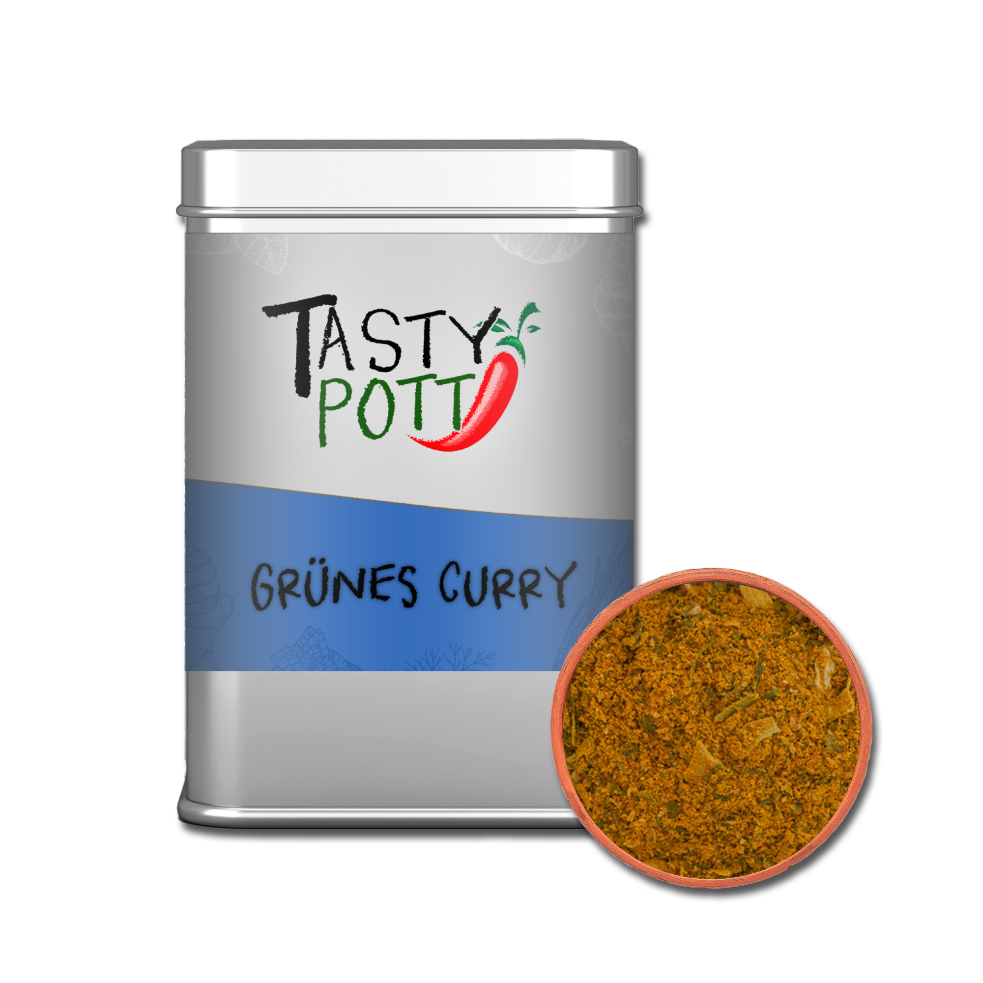 Grünes Curry Gewürz - Thai Curry | 60g Dose Tasty Pott  