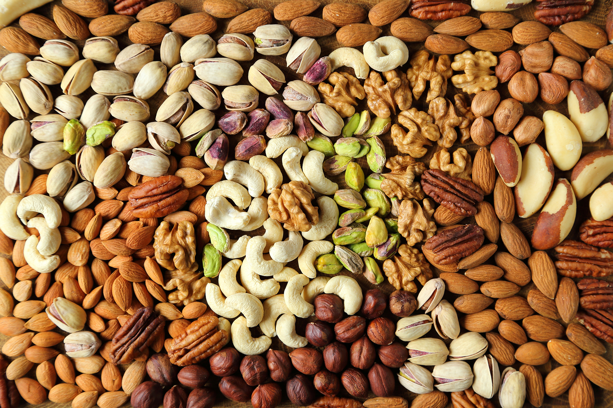 Mynatura Nussspaß - Cashewkerne + Mandeln + Walnusskern Bruch + Kürbiskerne + Gymbag + Karte
