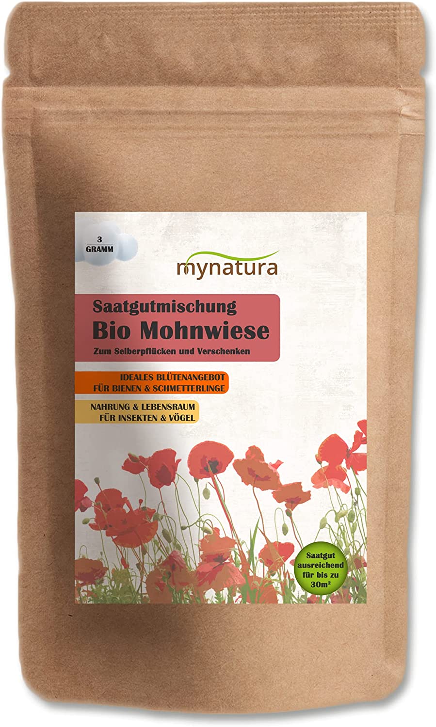 Mynatura Bio Mohnwiese Saatgutmischung (3g) Mynatura Bio Mohnwiese Saatgutmischung (3g)