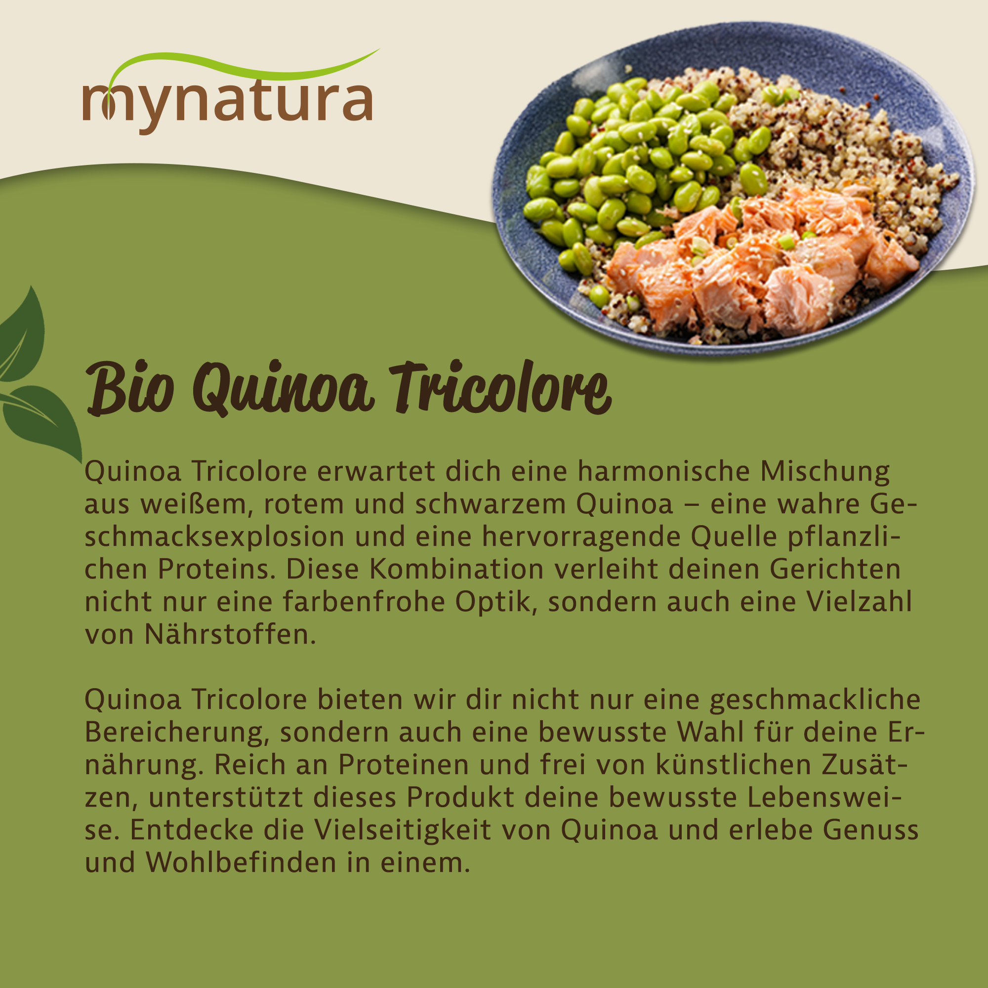 Bio Quinoa Tricolore von Mynatura – Farbige Quinoa-Mischung aus weißem, rotem und schwarzem Quinoa | Vegan & vielseitig für die moderne Küche 500g Bio Quinoa Tricolore von Mynatura – Farbige Quinoa-Mischung aus weißem, rotem und schwarzem Quinoa | Vegan & vielseitig für die moderne Küche 500g