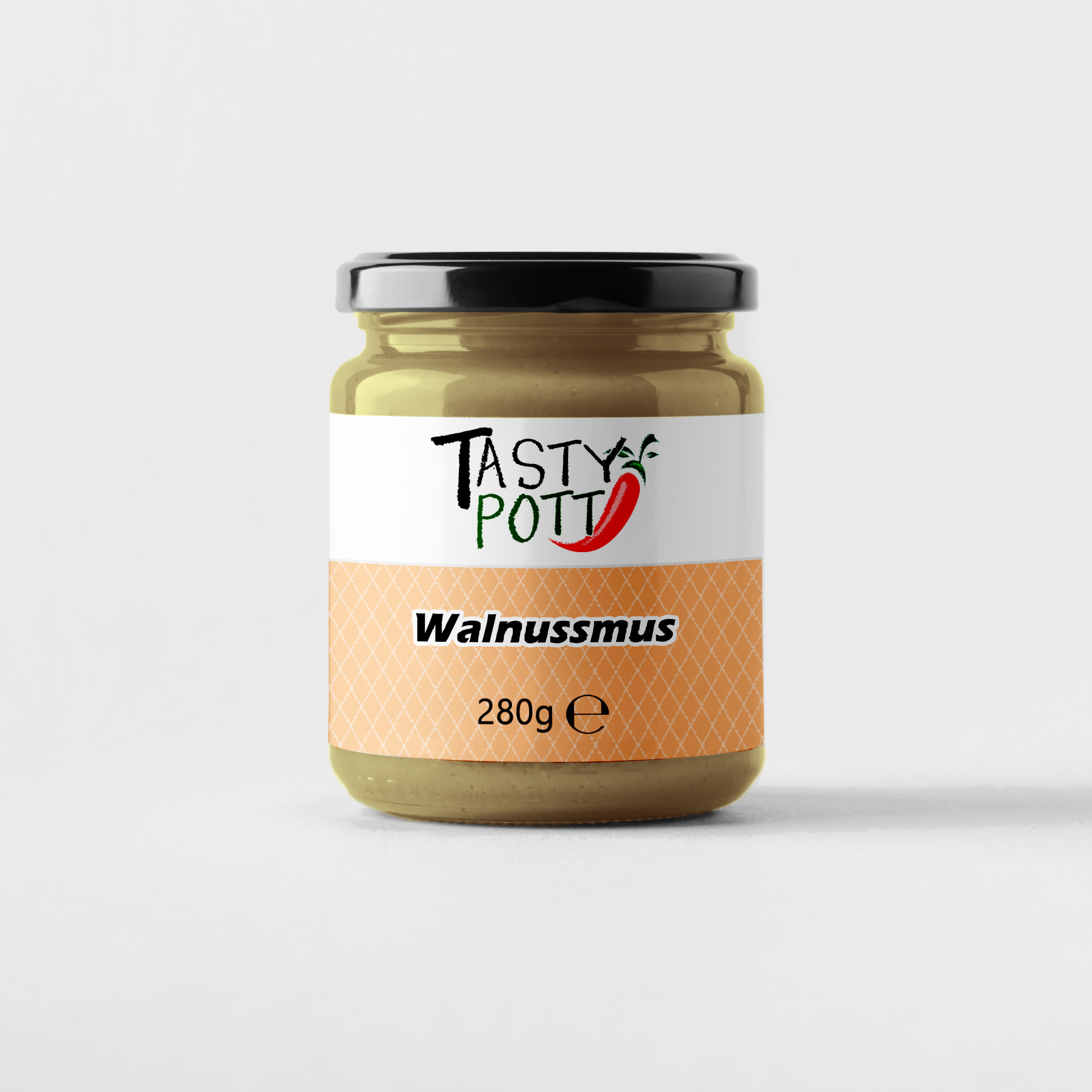 Walnussmus - Nussmus Walnuss - 280g Glas von Tasty Pott