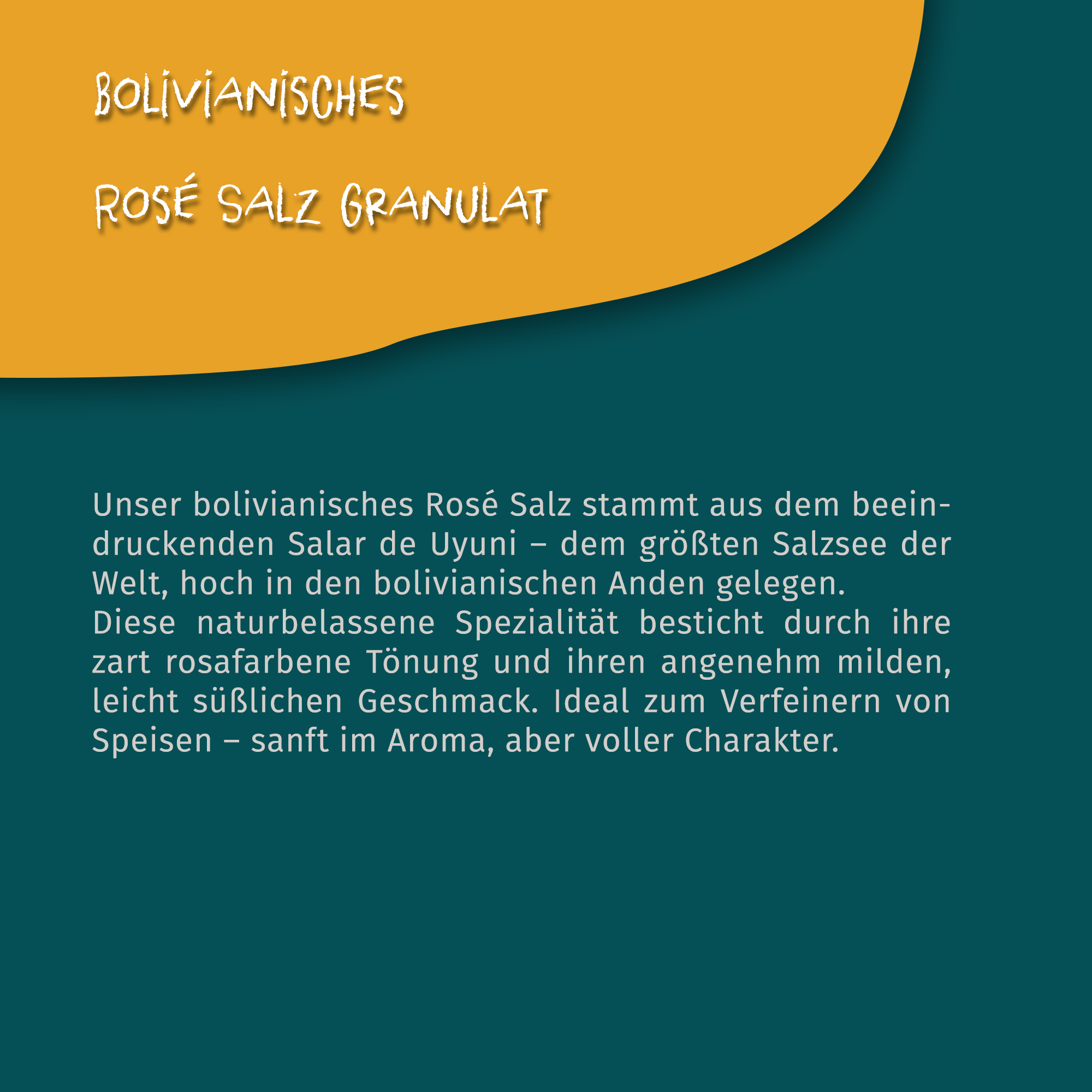 Bolivianisches Rosé Salz 100g