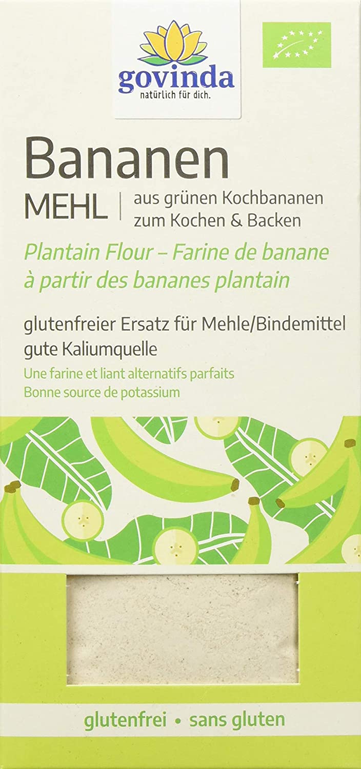 Govinda 100% grünes Bananenmehl glutenfrei (1 x 350 g) Govinda 100% grünes Bananenmehl glutenfrei (1 x 350 g)