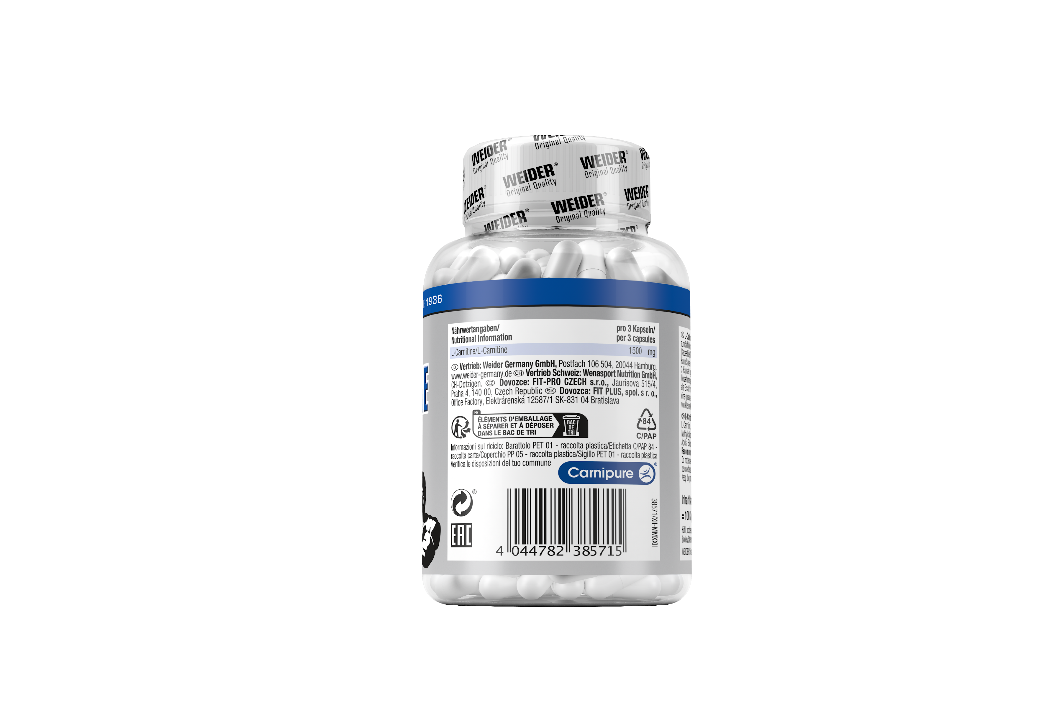 WEIDER L-Carnitin Kapseln hochdosiert (100Kapseln)
