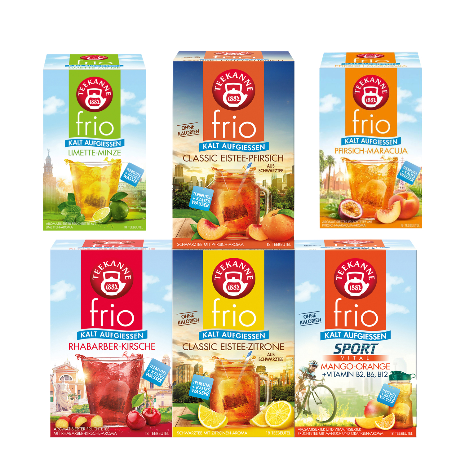 Teekanne FRIO 5er Set 90 Beutel Eistee Früchte Aromatisch Hochwertig Teekanne FRIO 5er Set 90 Beutel Eistee Früchte Aromatisch Hochwertig